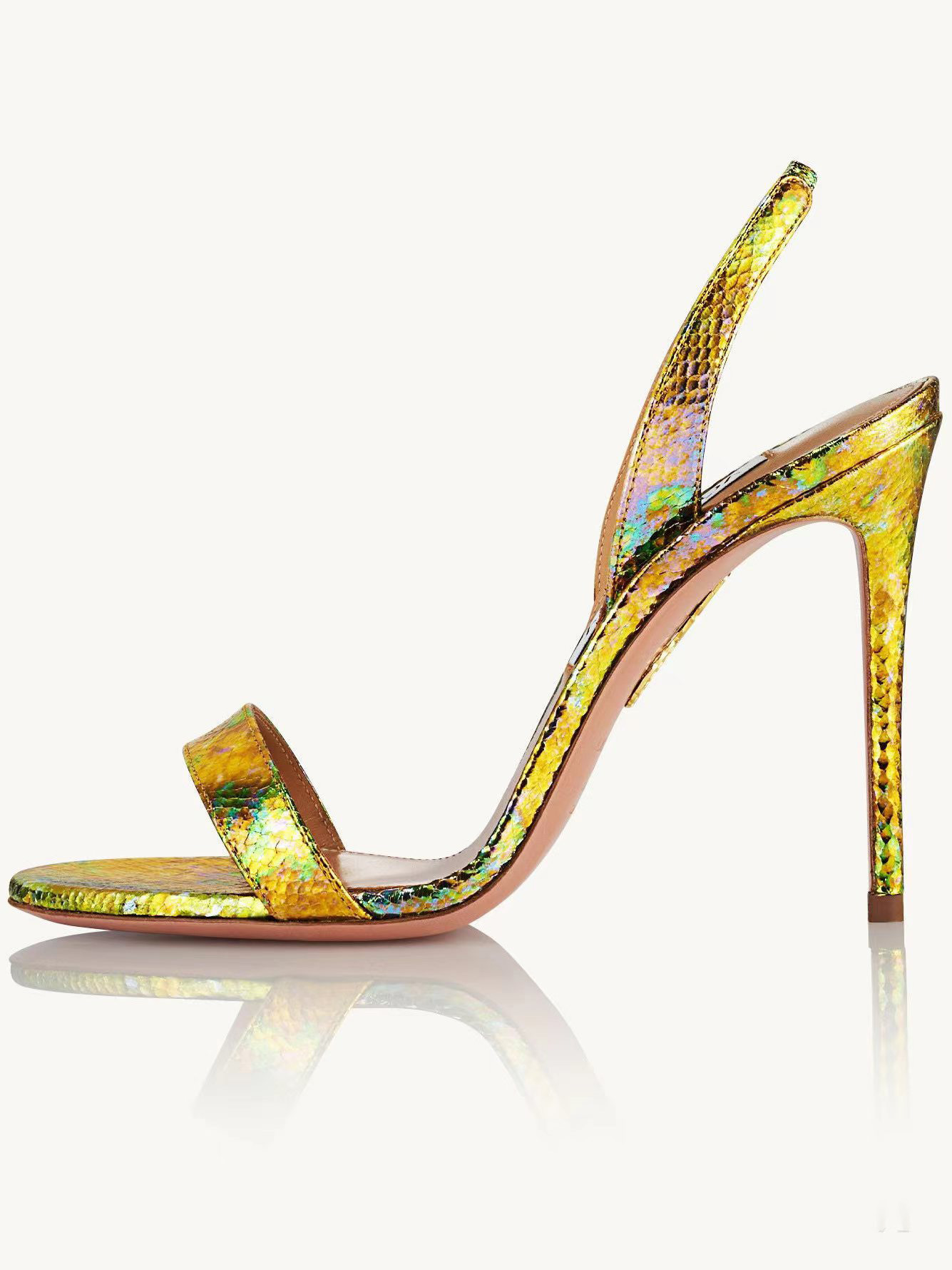 New round head strip with a fashionable and minimalist look, slim and slim, ultra-high heels, and a large size sandal for women
