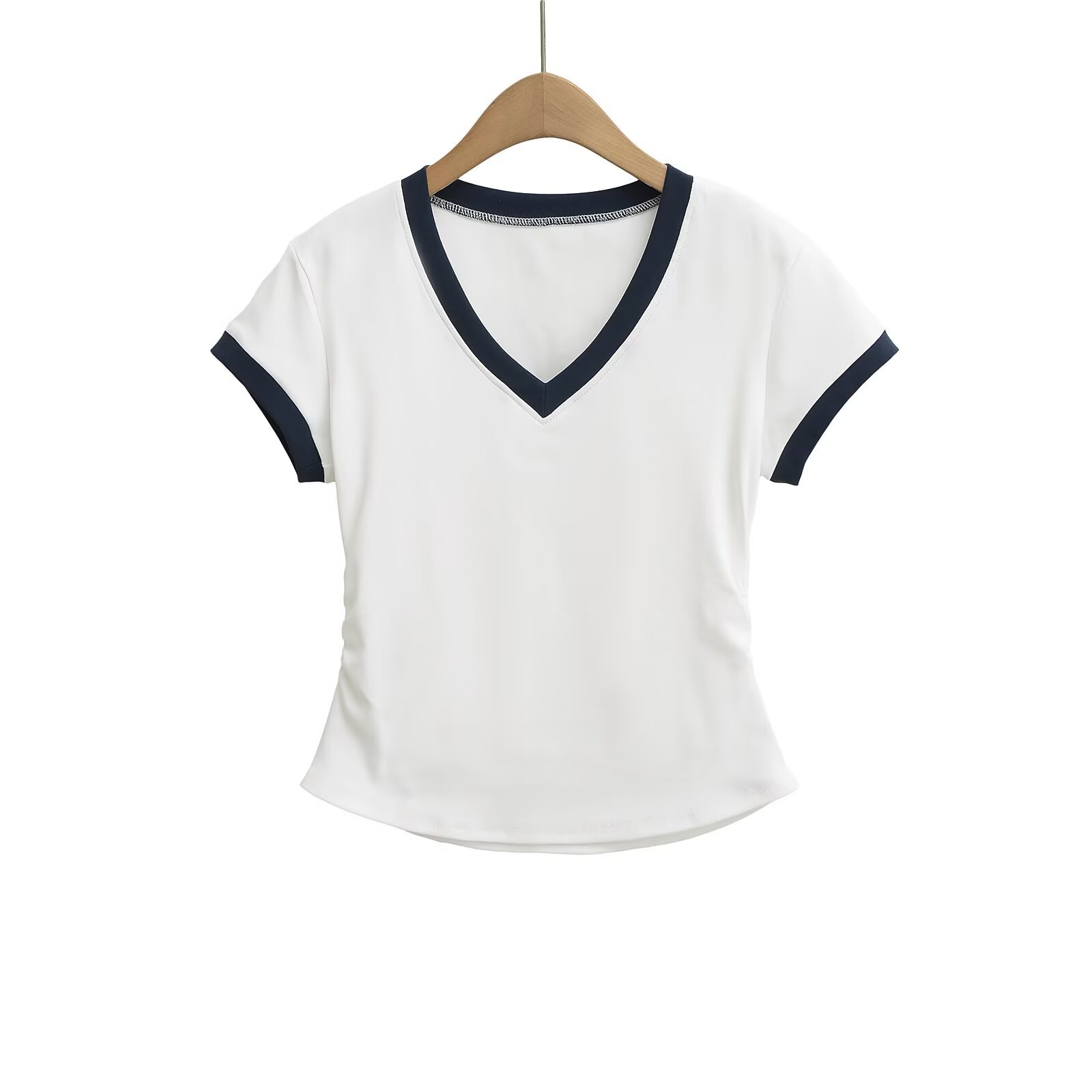 V-neck short sleeved T-shirt top
