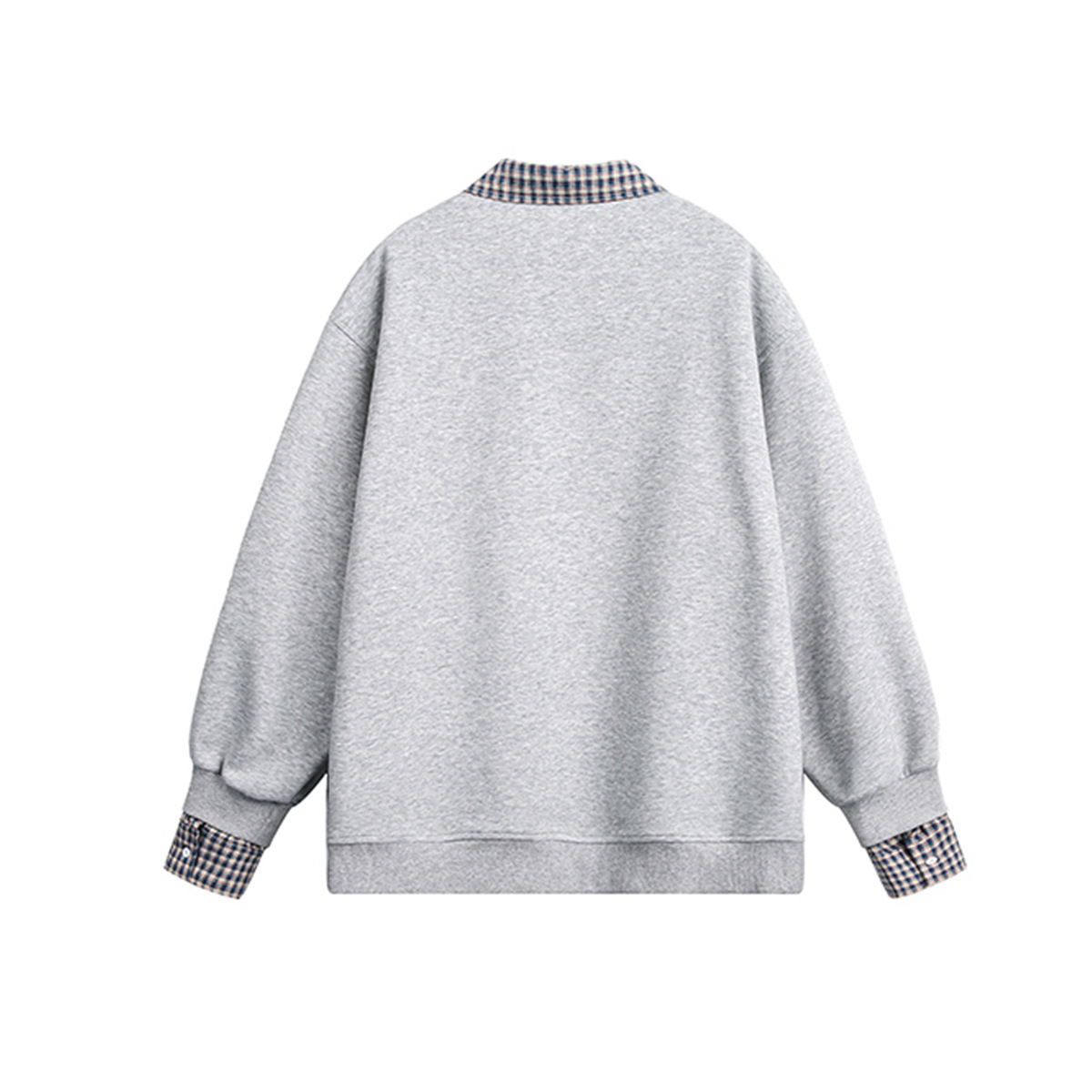 Solid Faux Layered Hoodie