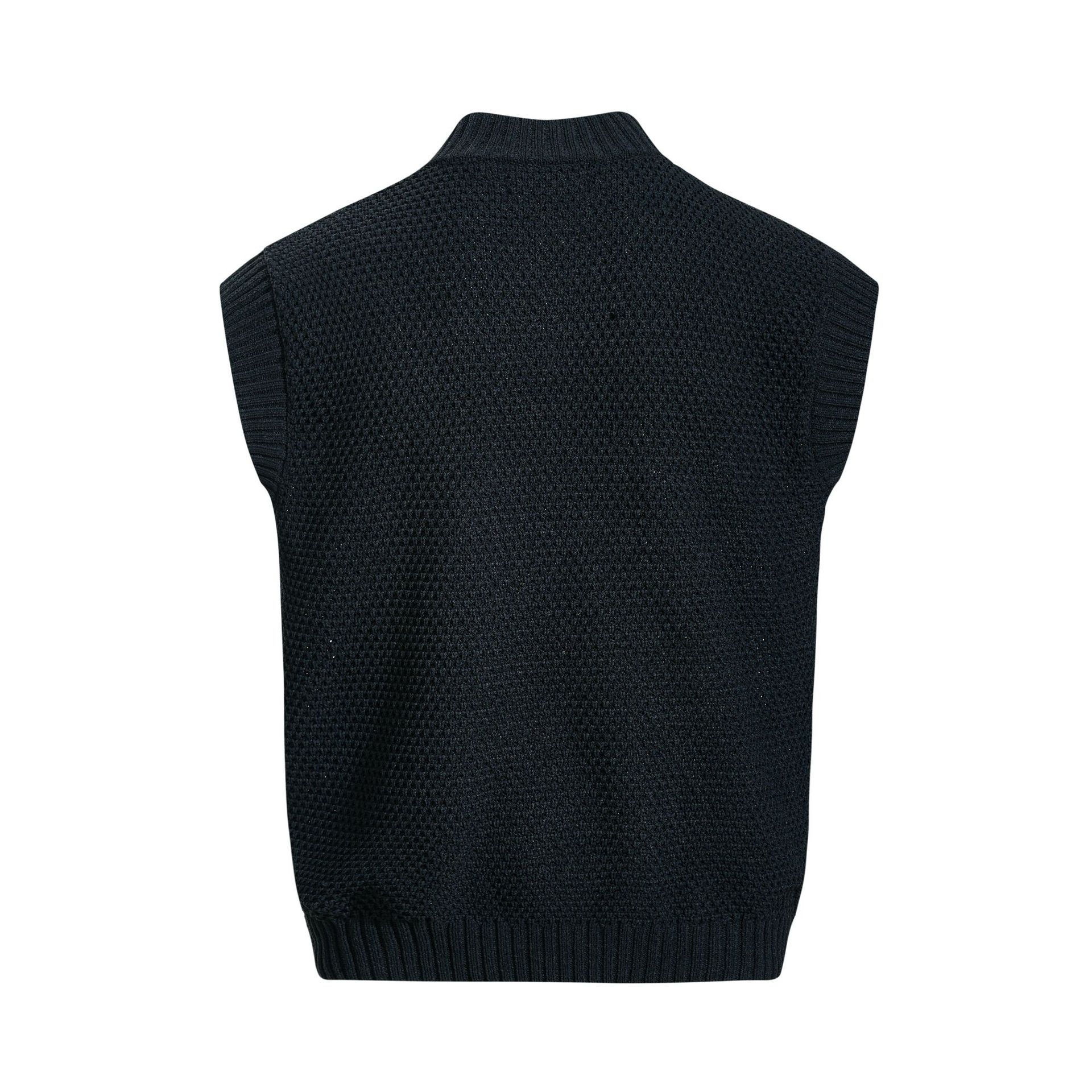 Relaxed Zipper Front Sweater Vest