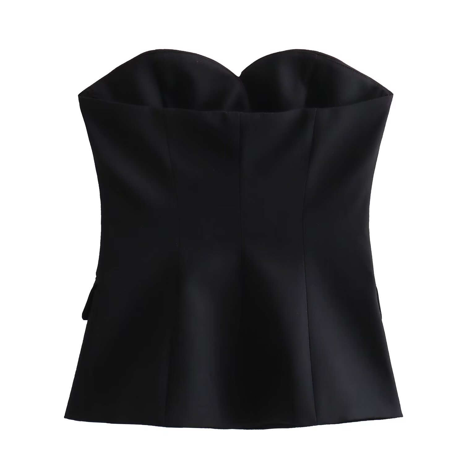 Solid Open Back Chest Patch Bandeau