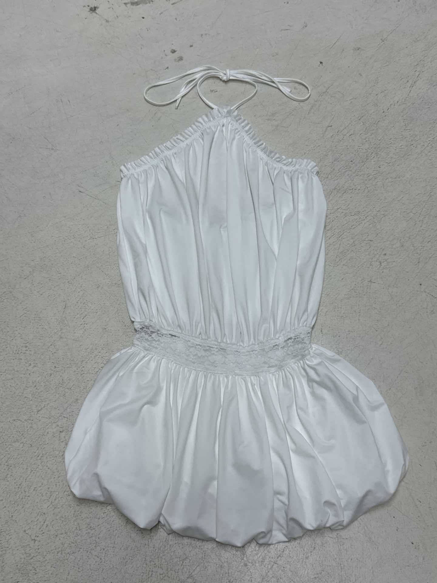 Sleeveless Open Back Sash Dress