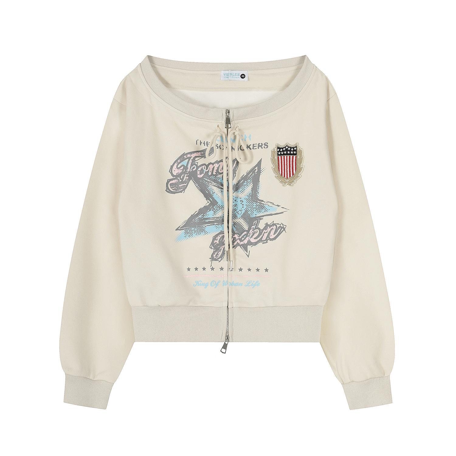 Asymmetric Urban Starburst Hoodie
