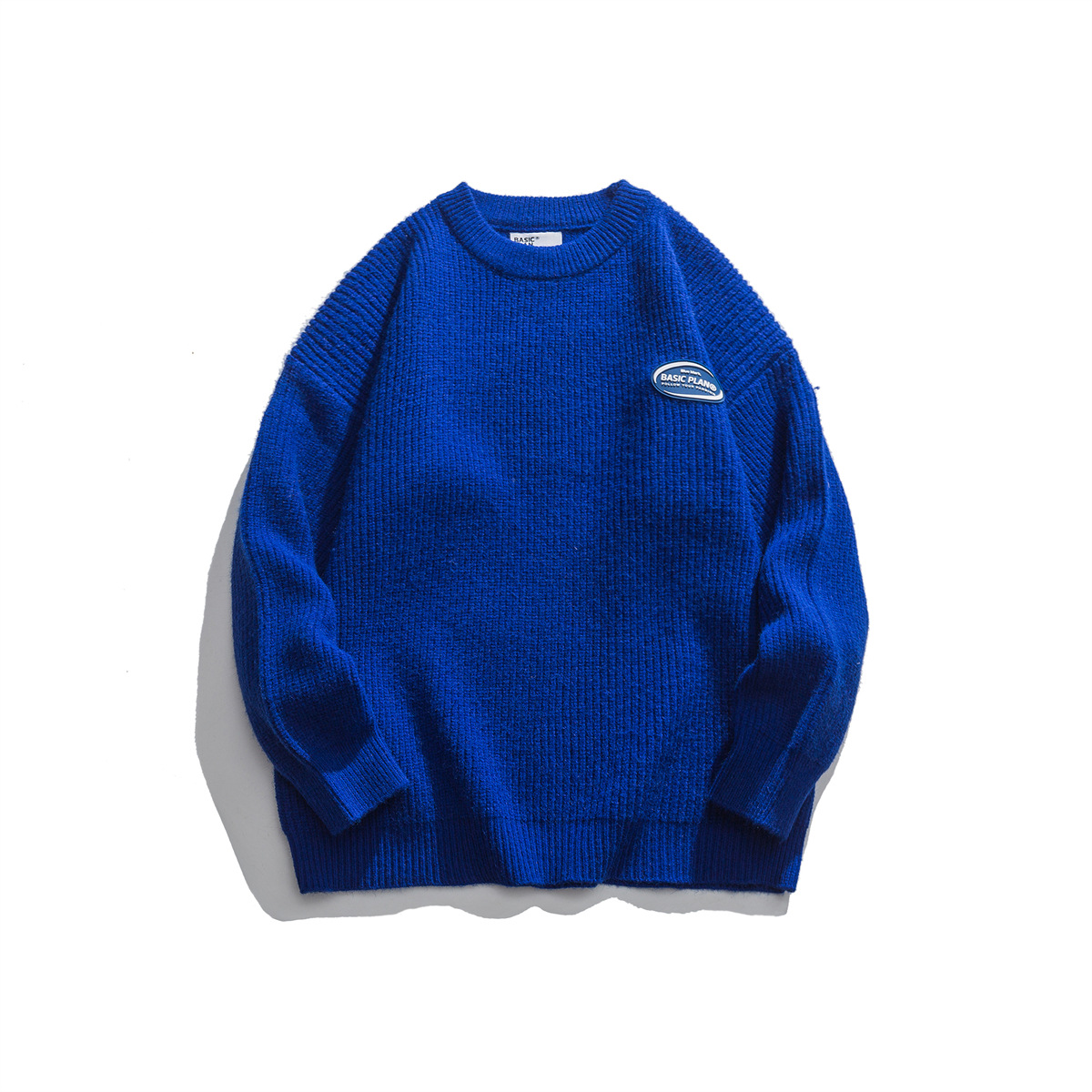 Color Block Japanese Workwear Oversized Sweater