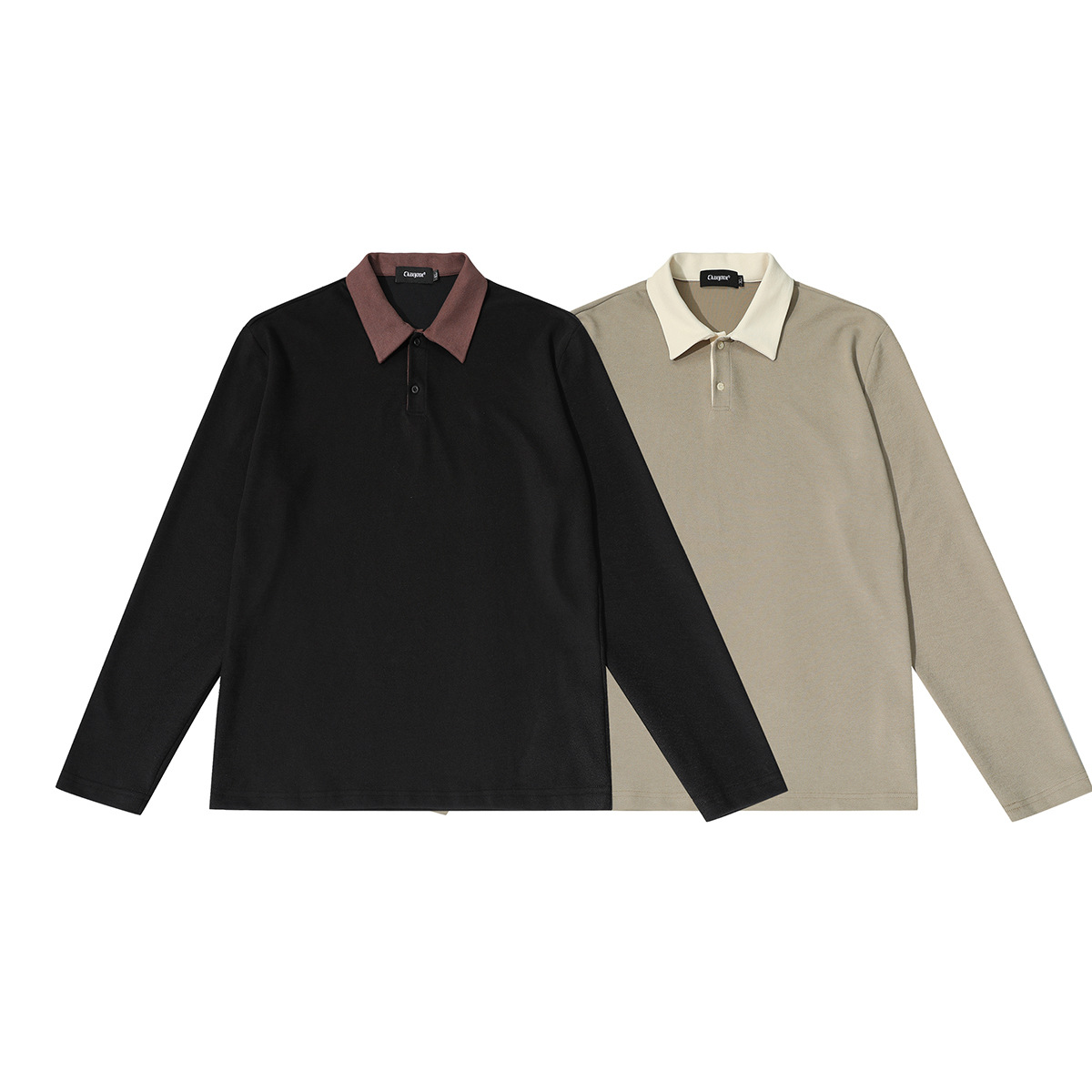 Vintage Color-Block Long Sleeve Cotton Blend Sweater
