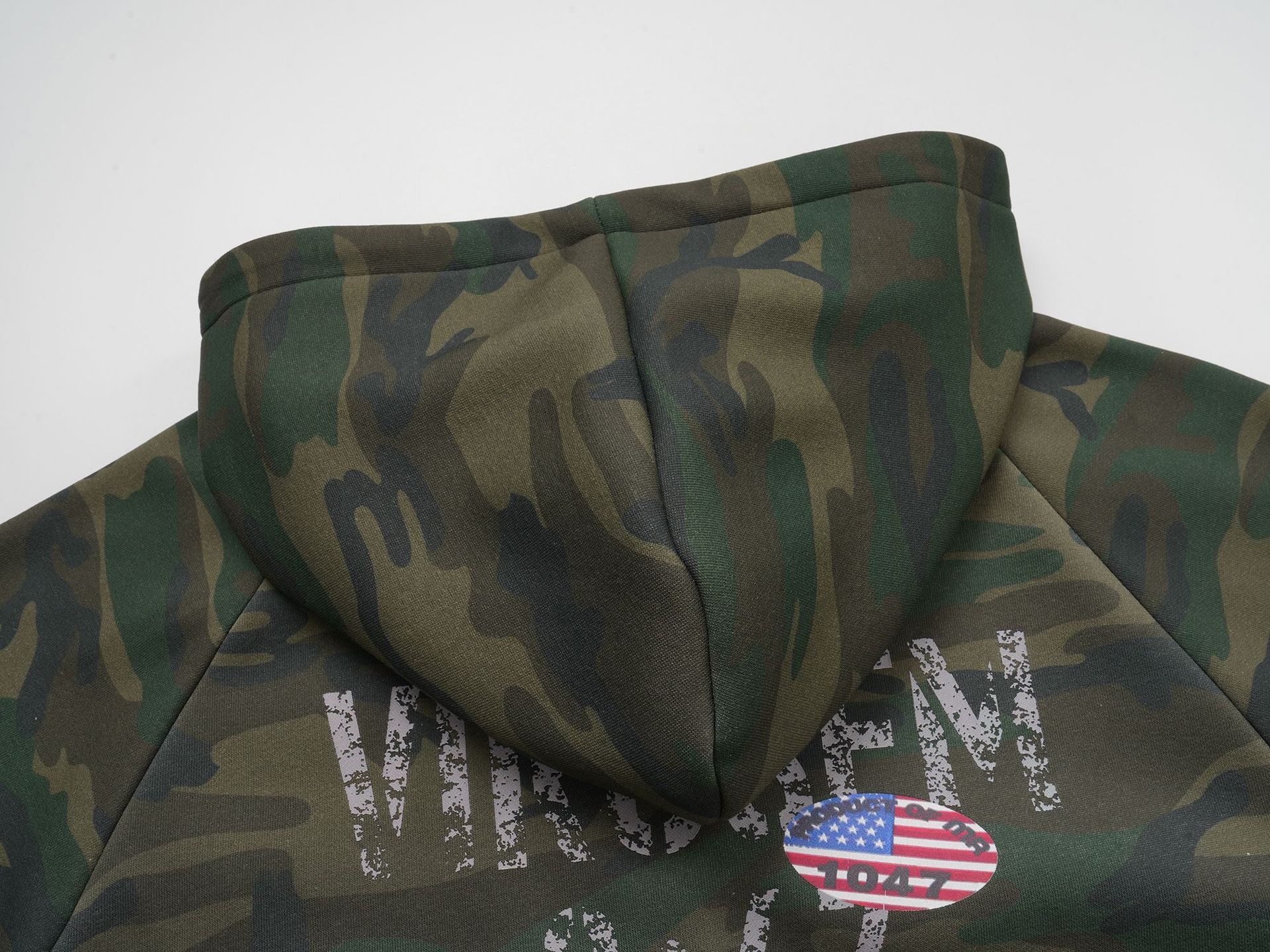 Urban Camo Oversized Cotton Blend Hoodie