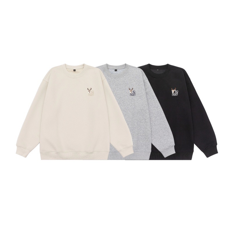 Oversized Cotton Blend Streetwear Pullover Hoodie