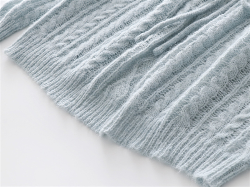 Slouchy Drawstring Wool Blend Dress