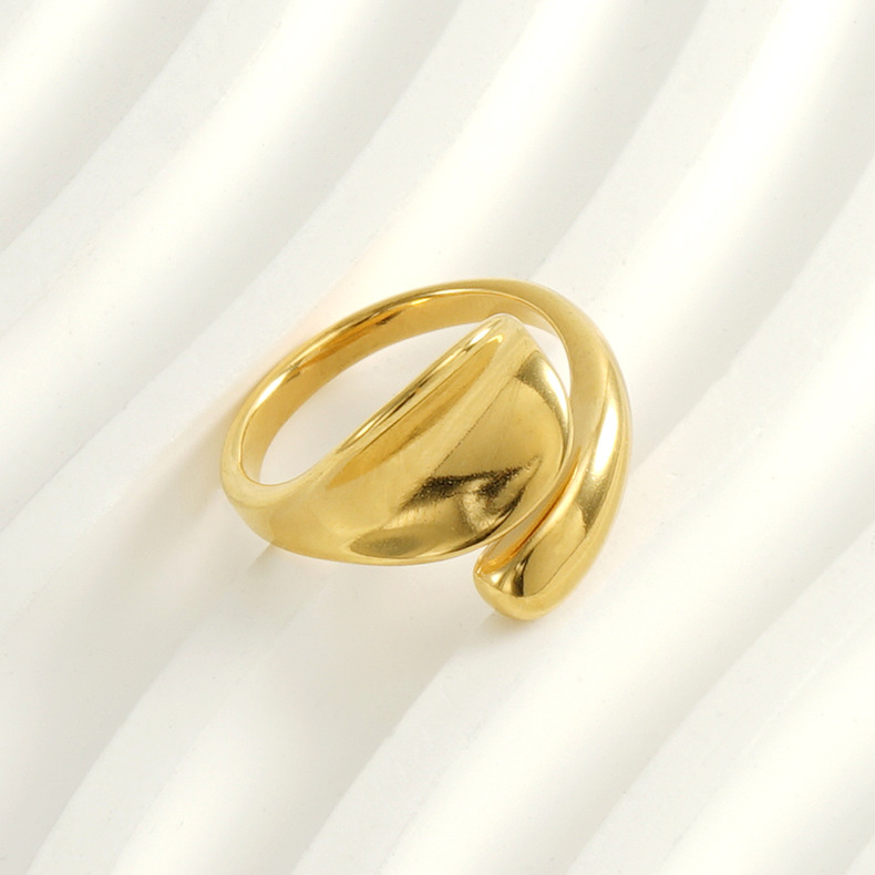 Unisex Silver Cutout Chunky Ring