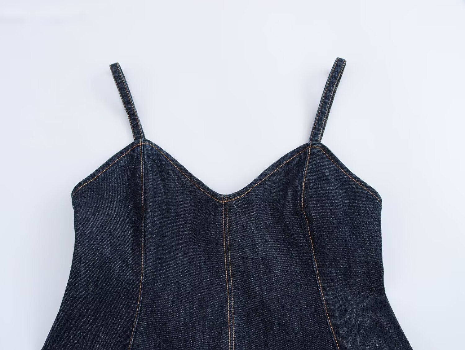 Solid Color Flared Bib Tank