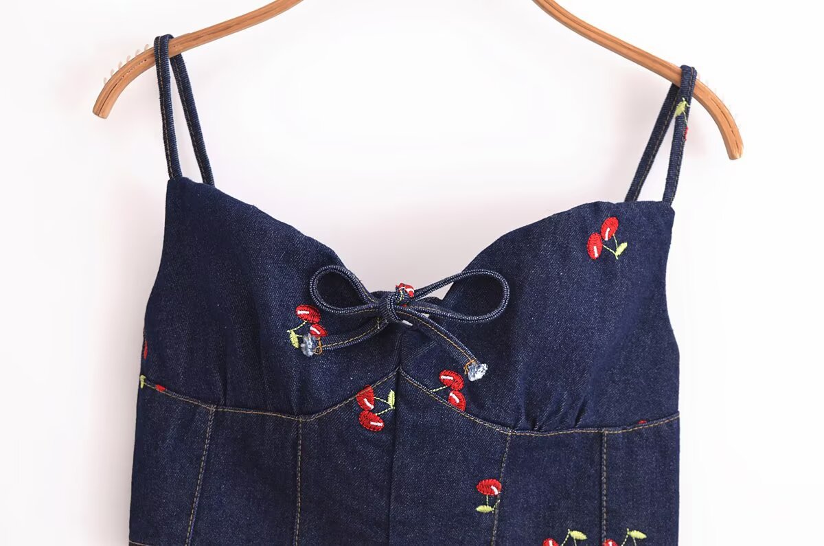 Ribbon Trimmed Patterned Gilet
