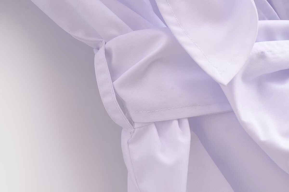 V-neck bow tie tied shirt top for women