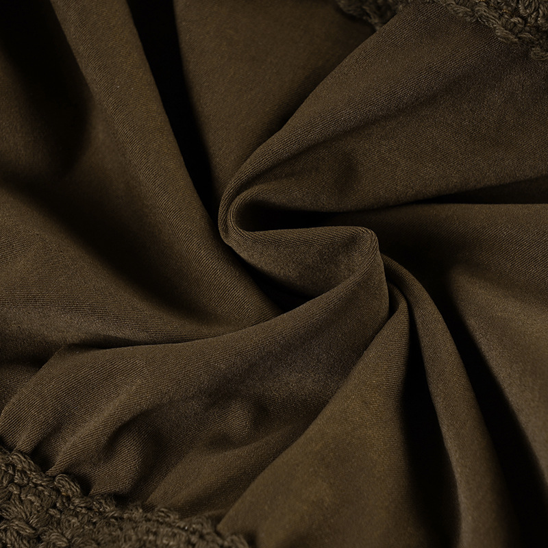 Soft Band Spliced Texture Feminine Skirt