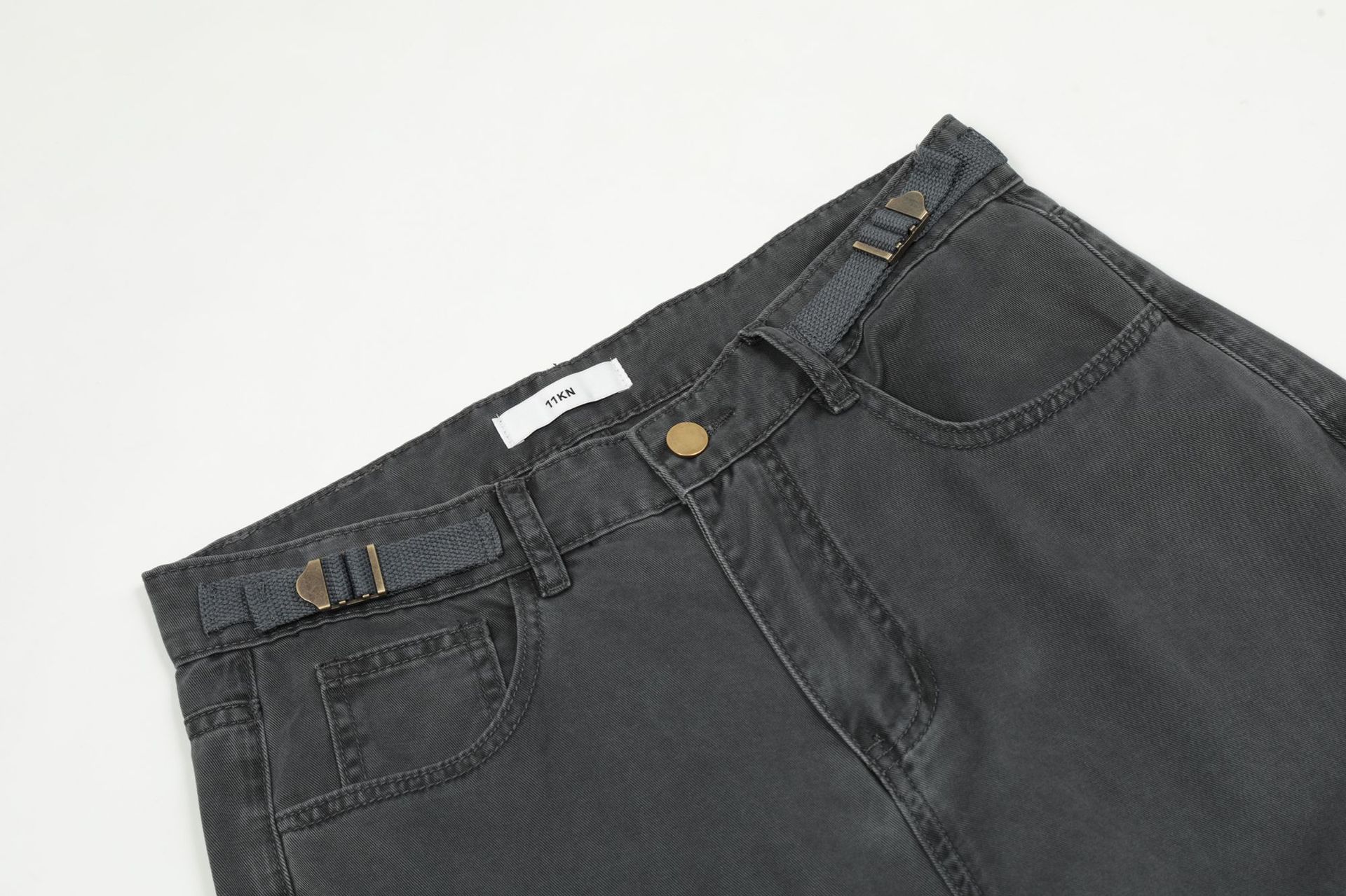 Pants for Men and Women Vintage Washed Distressed Design with Pockets