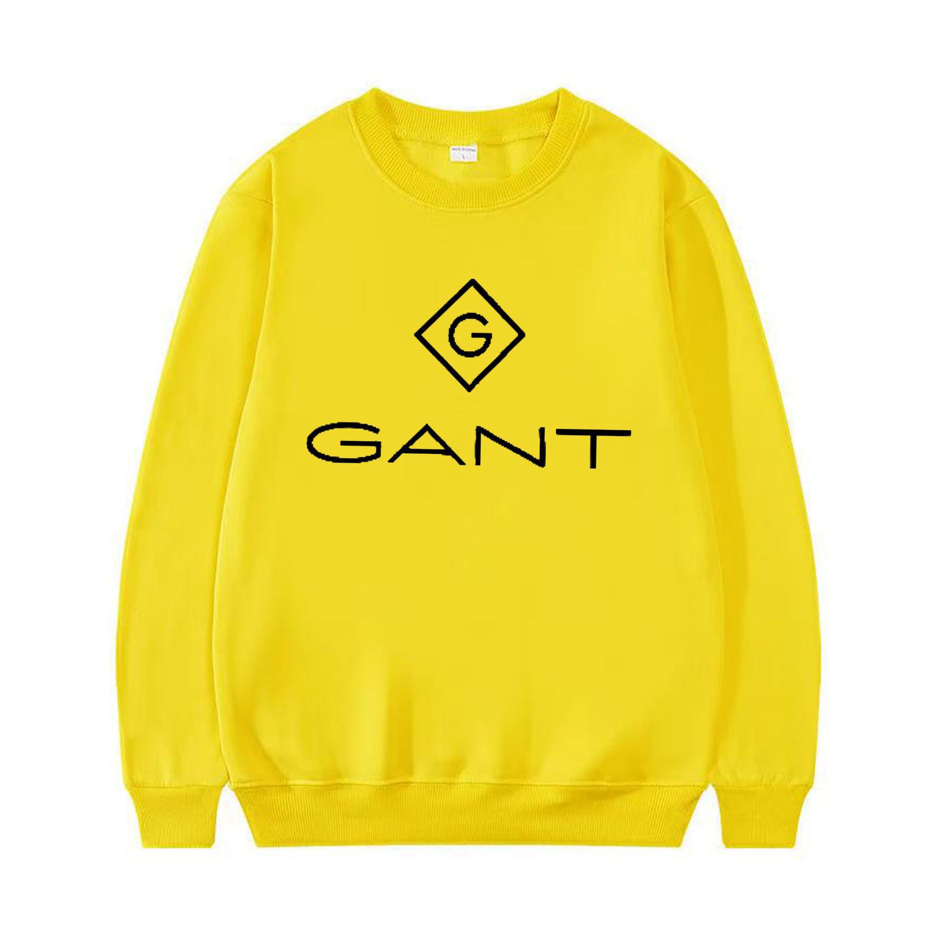 Korean Letter Print Loose Fit Sweatshirt