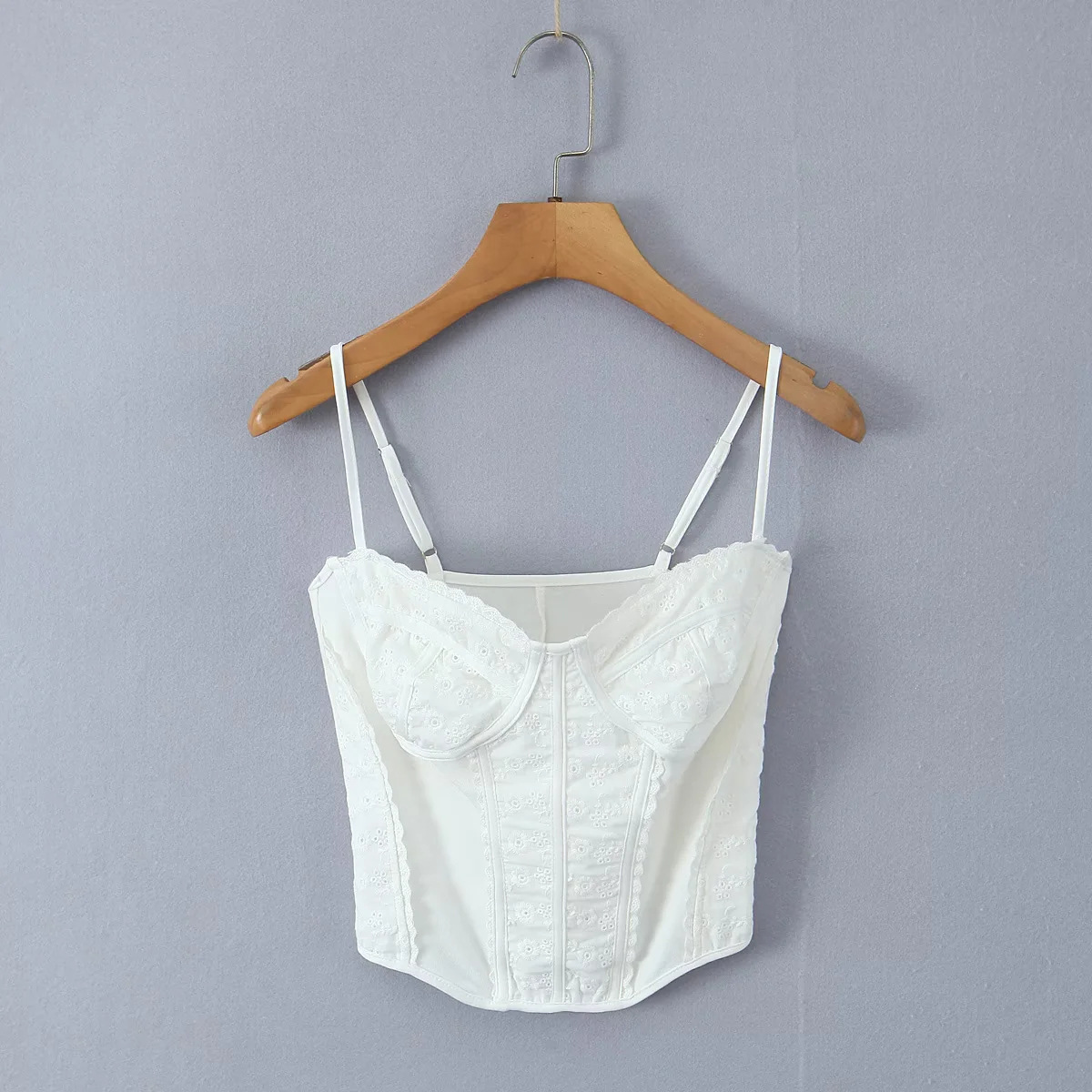 Slim Fit Strapless Solid Cami