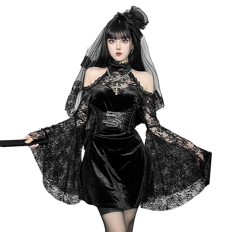 Floral Polyester Strap Neck Three-Quarter Sleeve Fitted Dress
