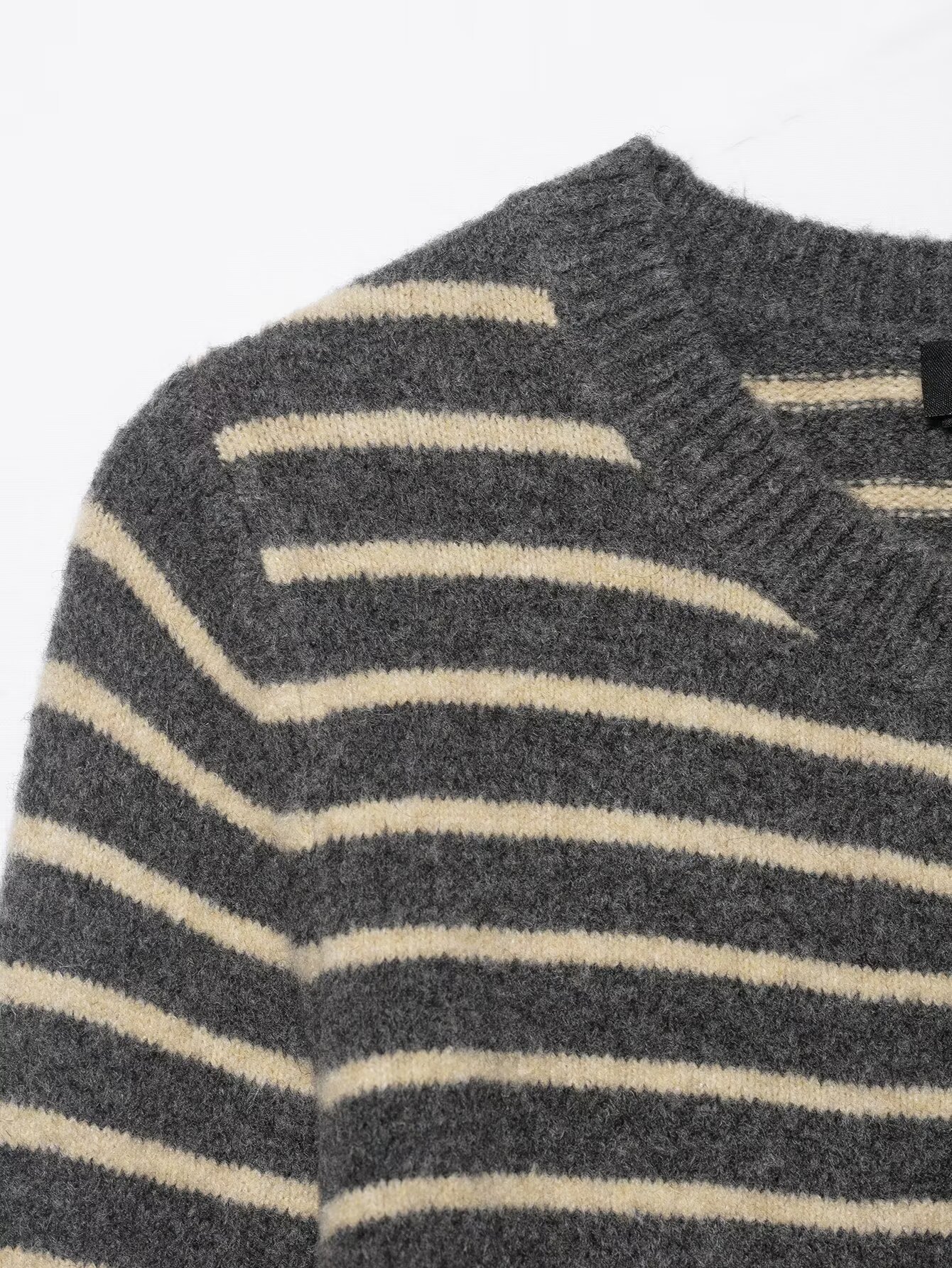 Ladies Crew Stripe Button-Front Sweater