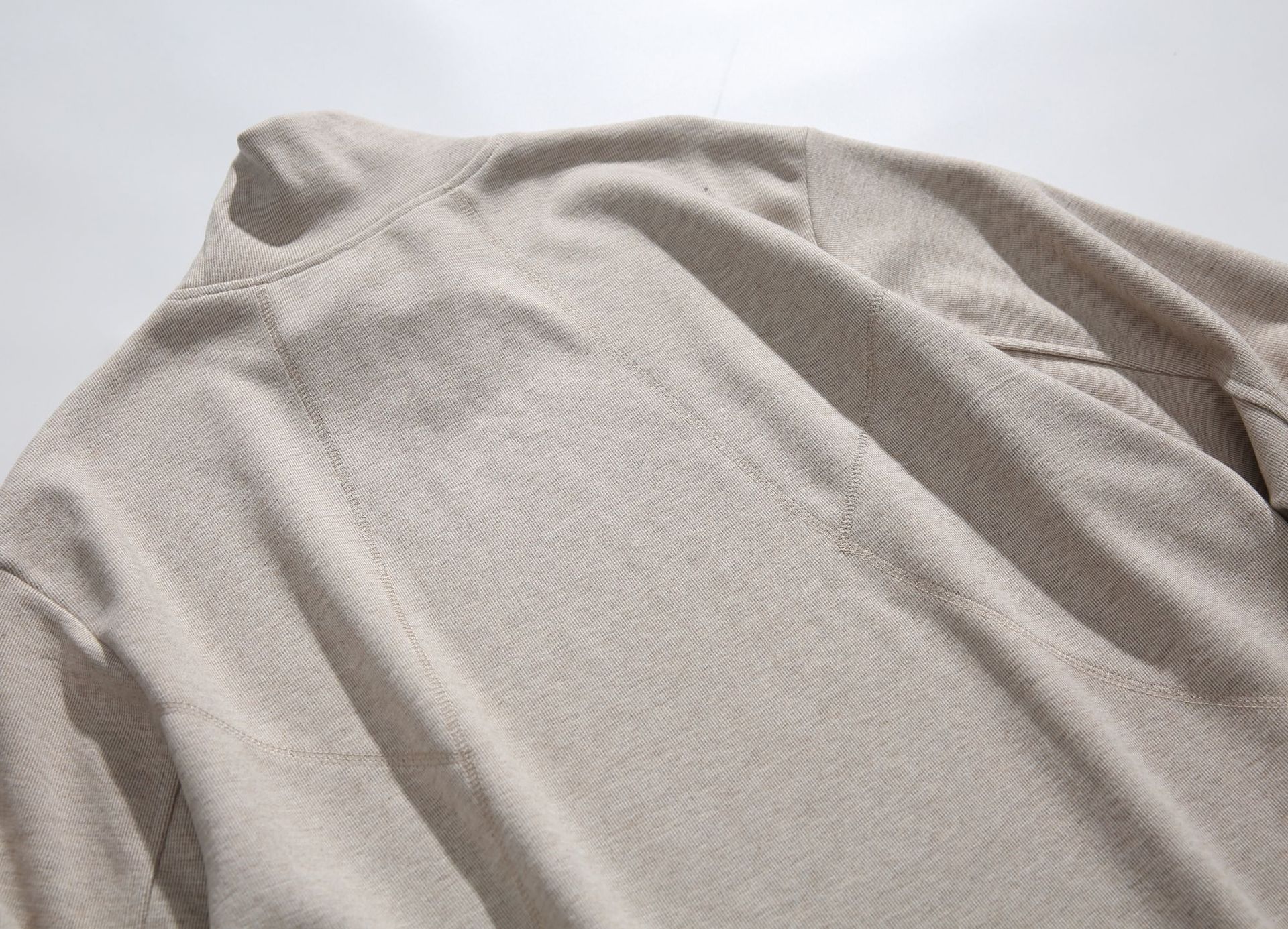 Oversized Letter Print Mock Collar Sweatshirt