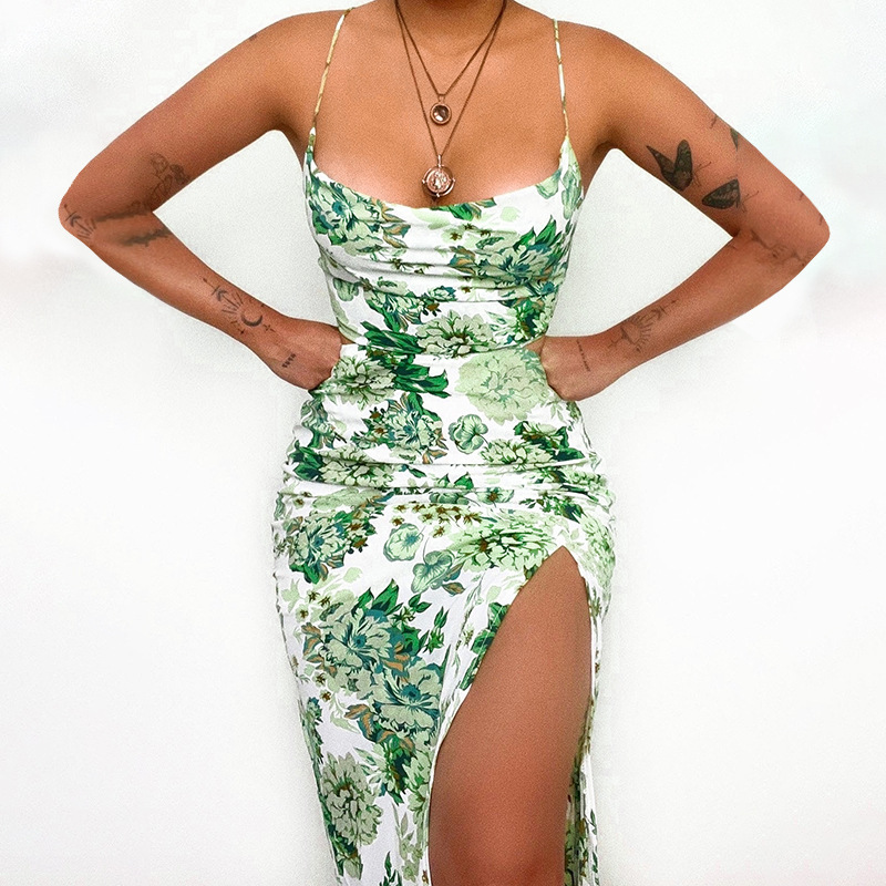 Sleeveless High Waist Irregular Hem Dress