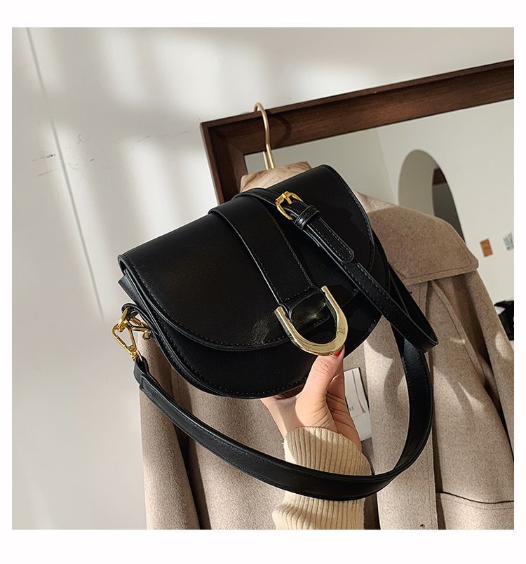 Mirco Creative Small Shoulder handbag Microfiber Synthetic Leather Saddle Bags Versatile Luxury Designer Crossbody Bag for Women