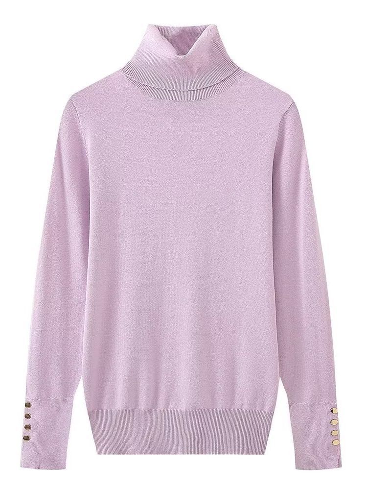 Ladies Urban High Neck Fitted Sweater