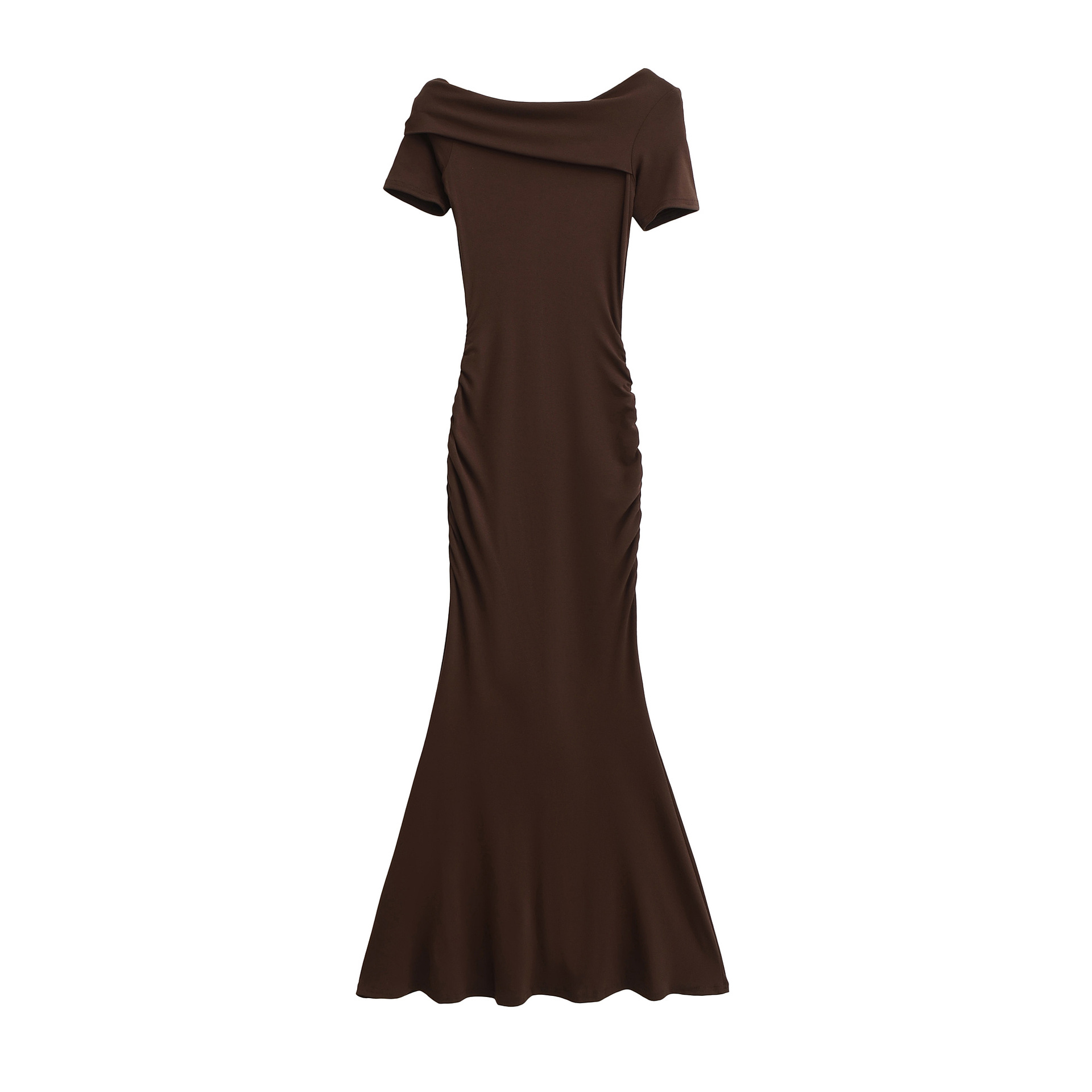 Long Dress Oblique Neck One-Shoulder Dress