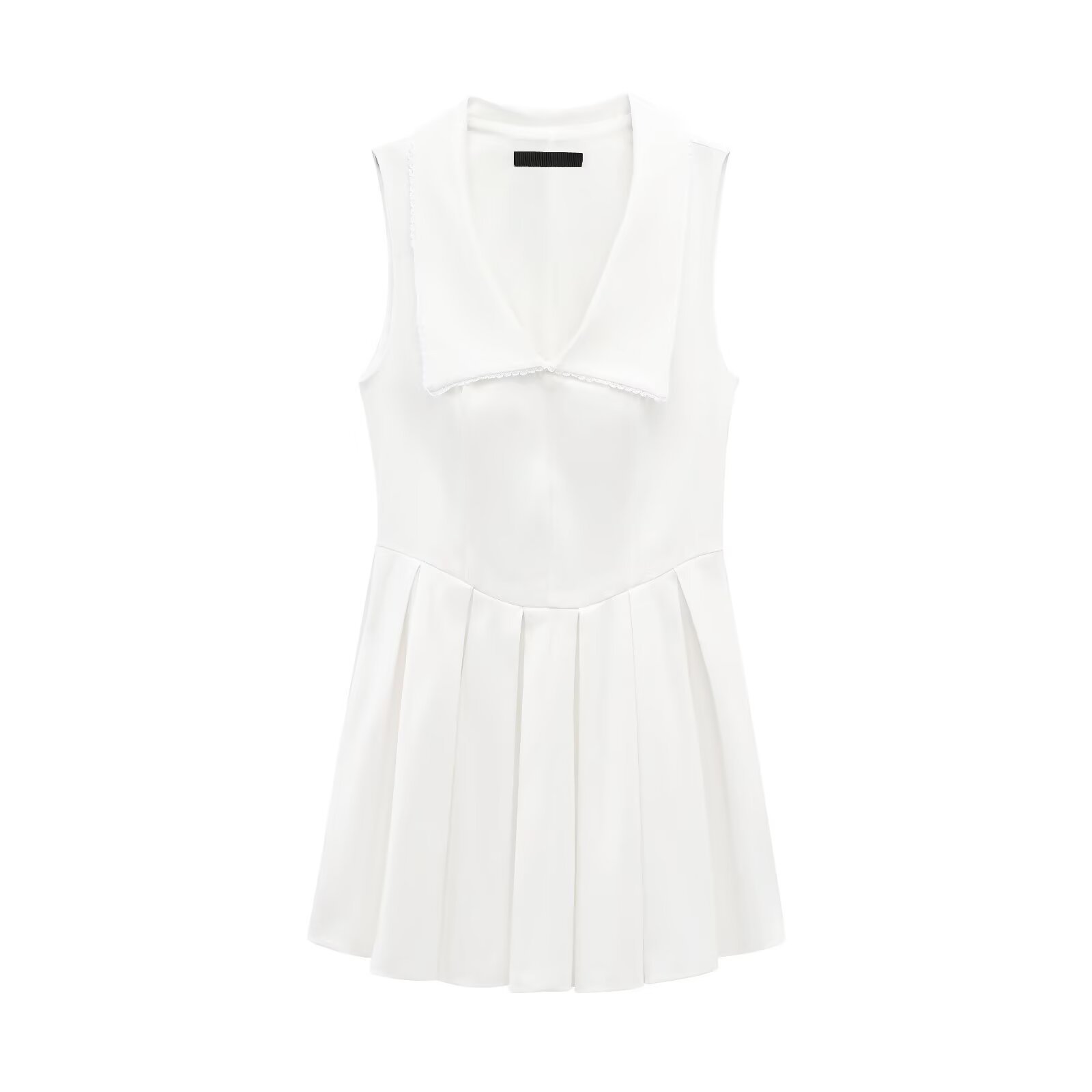 Women's Wide Pleated Collar Short Dress