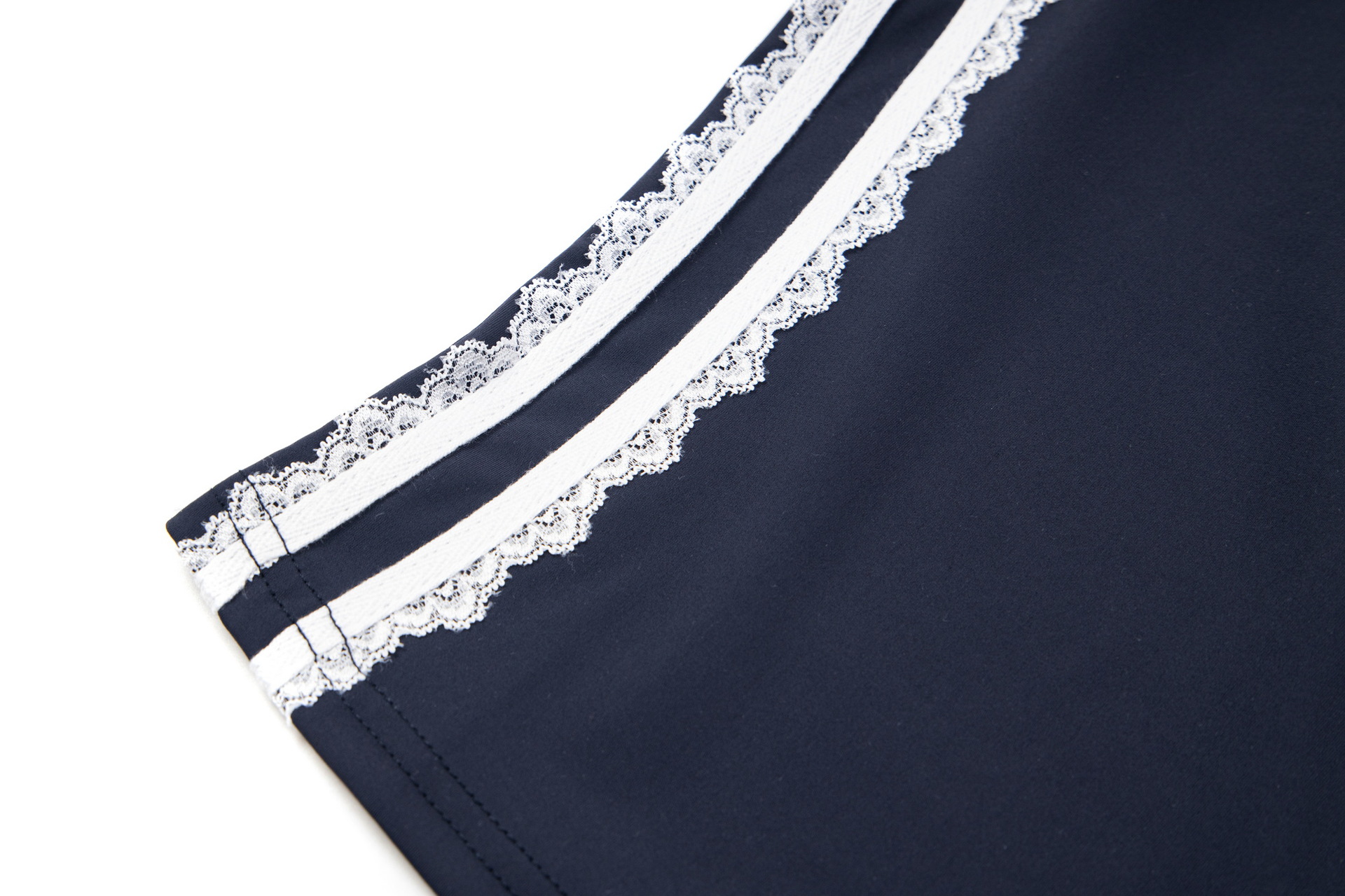 Women's Lace Letter Slim One-Shoulder Short Sleeve T-Shirt