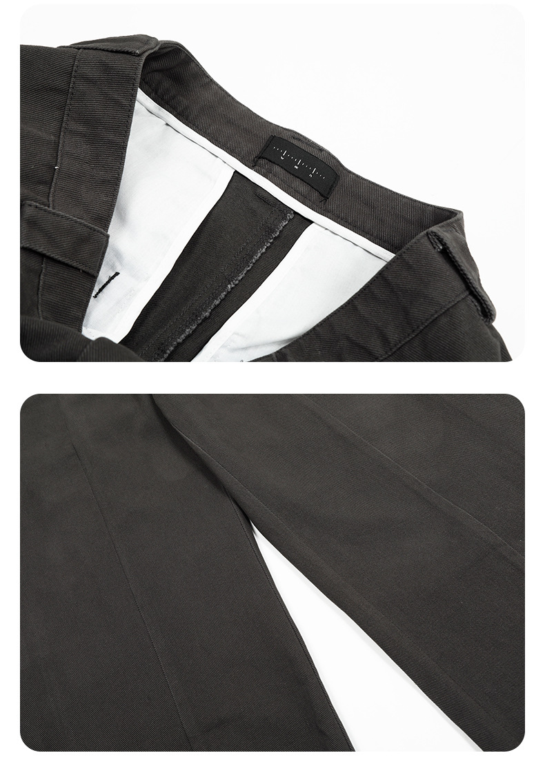 Deconstructed Washed Slim Wide-Leg Three-Dimensional Casual Long Pants