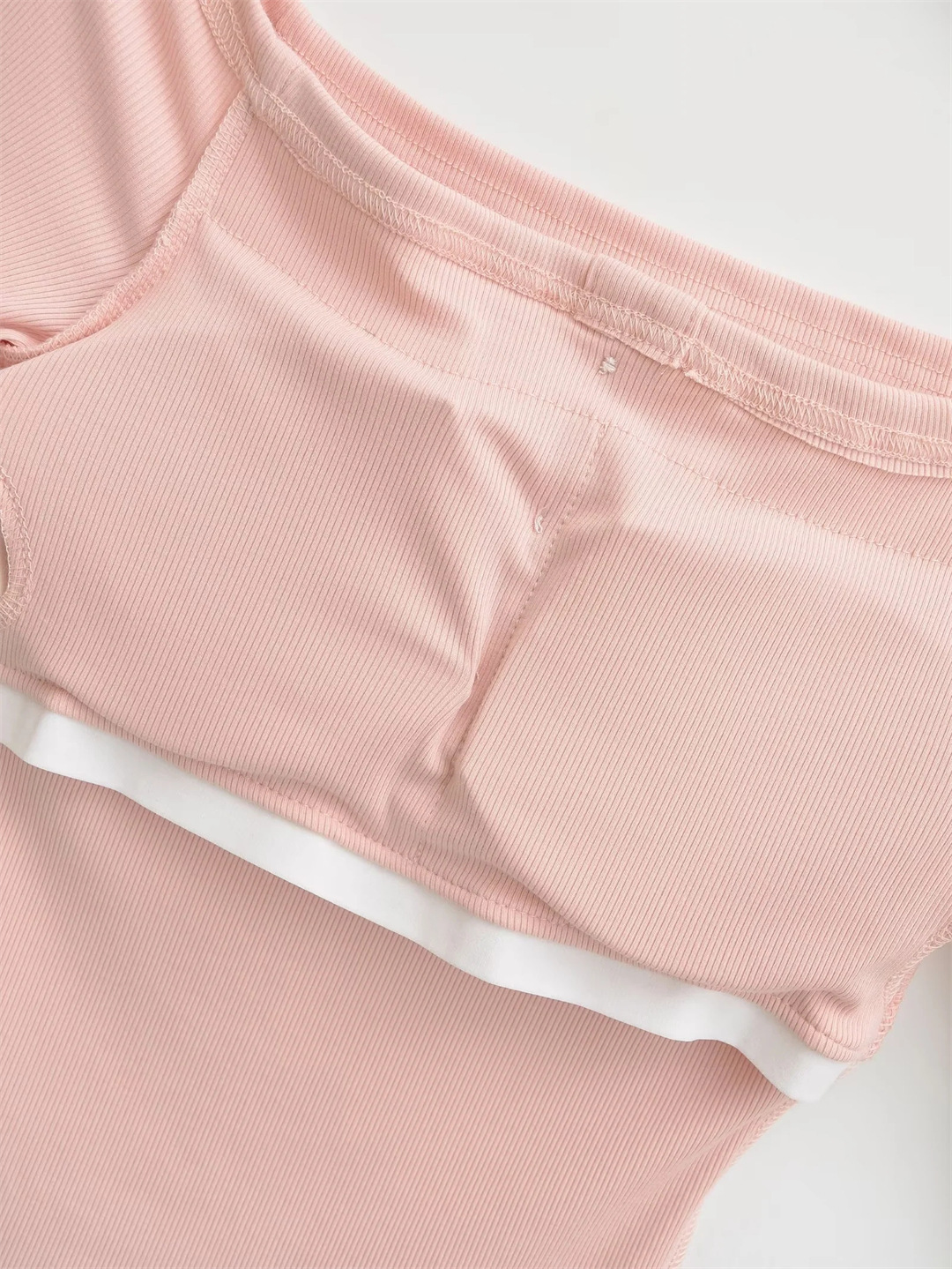 Sexy Slim Three-Quarter Scoop Neck Bodysuit
