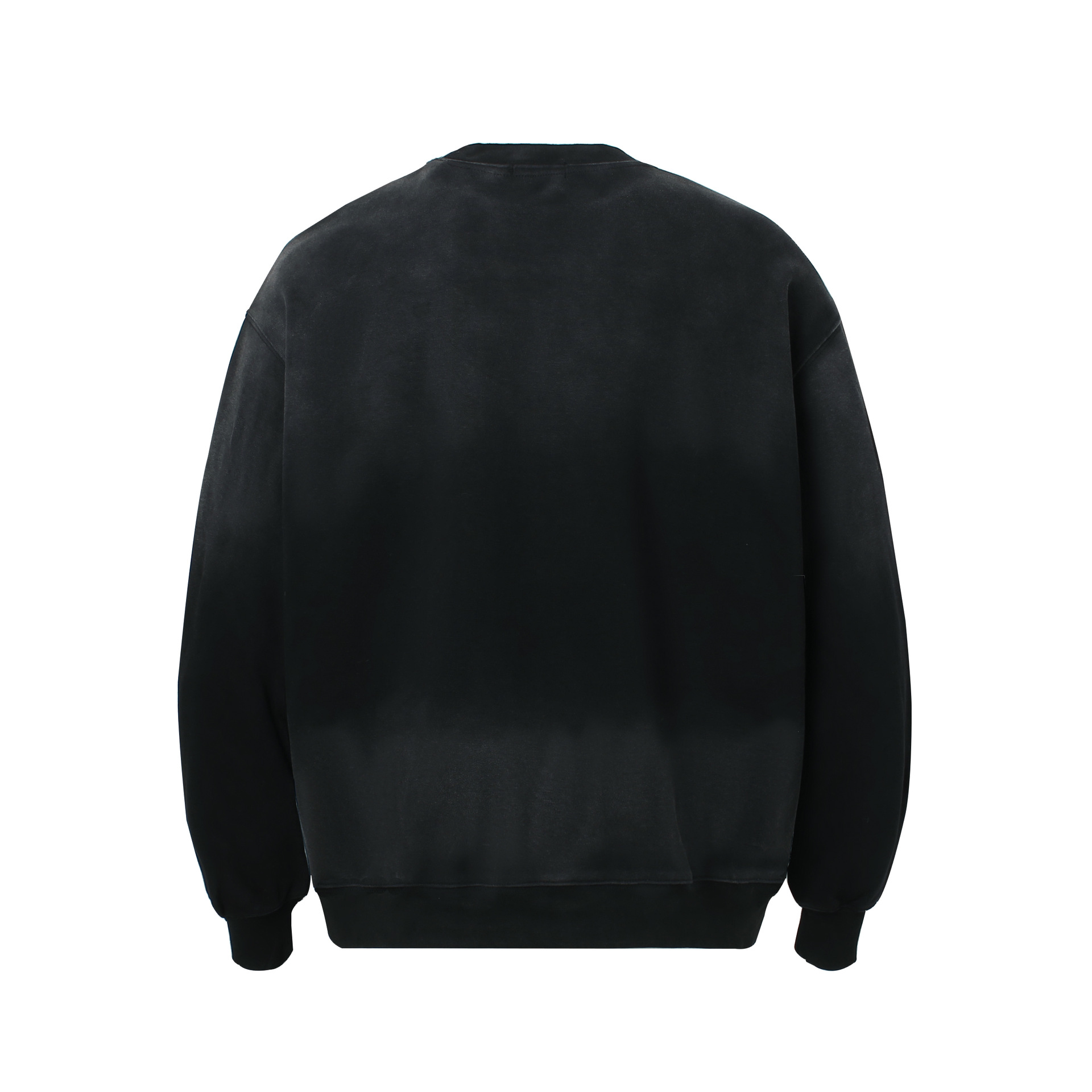 Menswear Oversized Acid Wash Ombre Embellished Hoodie
