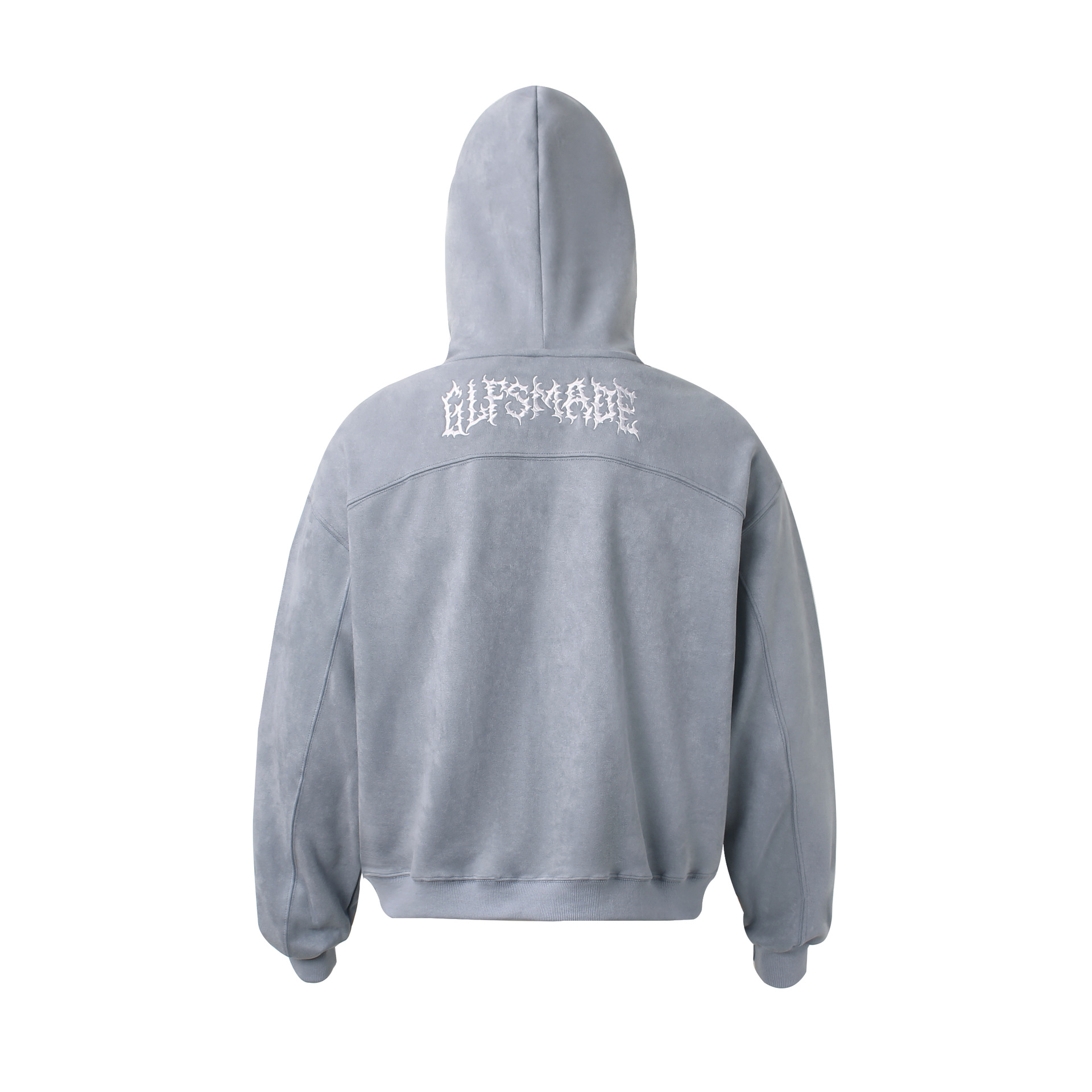 Mens Street Loose Patterned Polyester Hood Sweatshirt