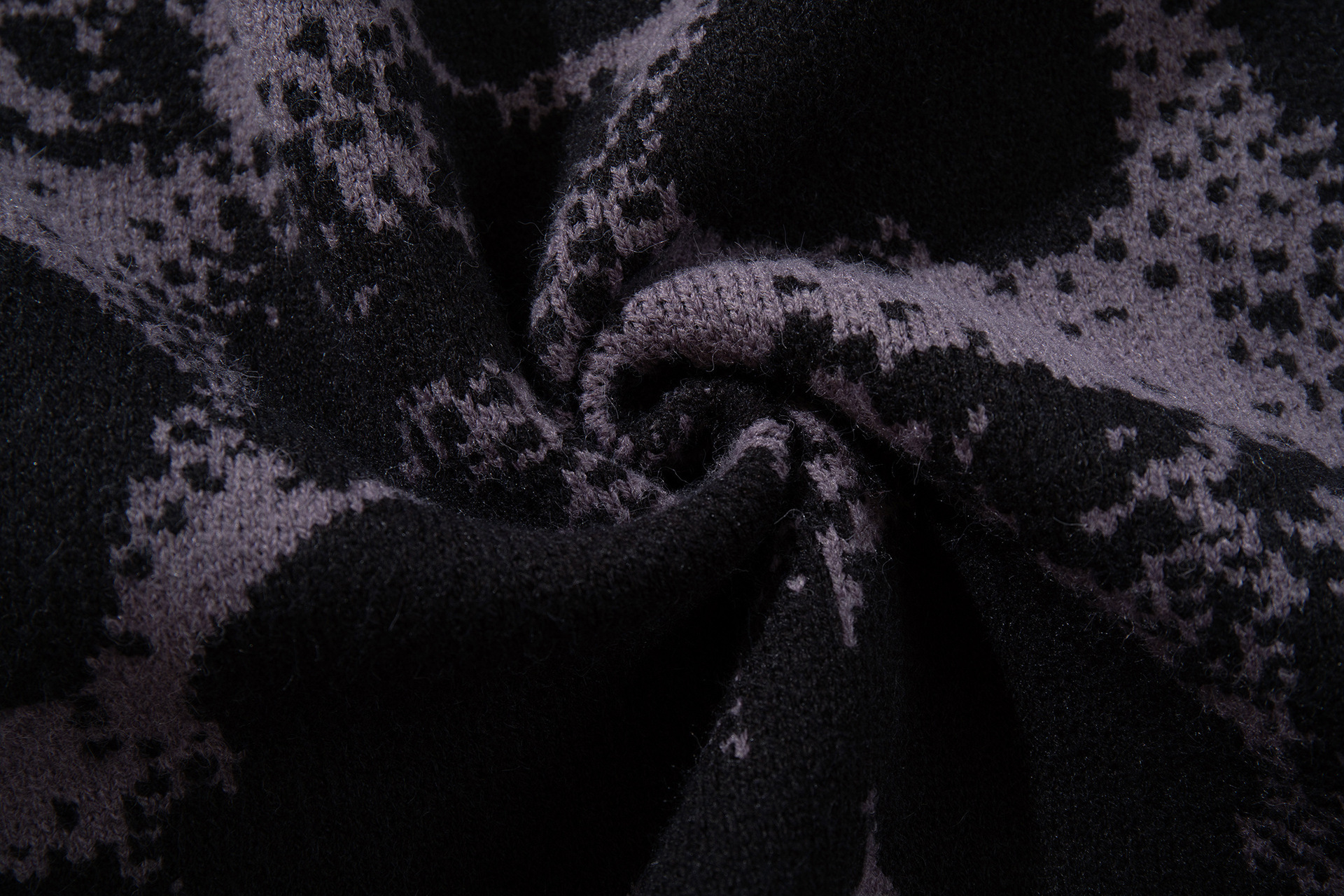 Oversized Gothic Jacquard Sweater
