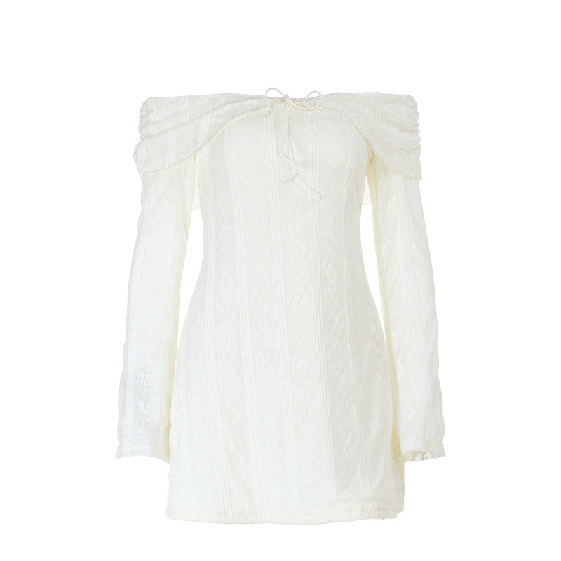 High Waist Pencil Long Sleeve Polyester Short Skirt