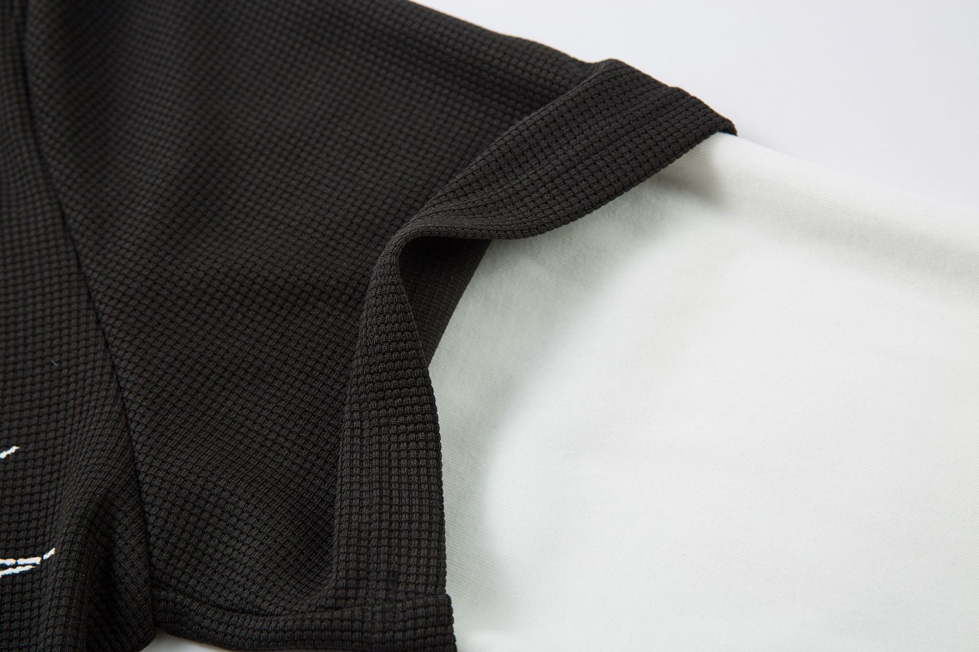 Men's Faux Layered Ribbed Neck Full Sleeve T-Shirts