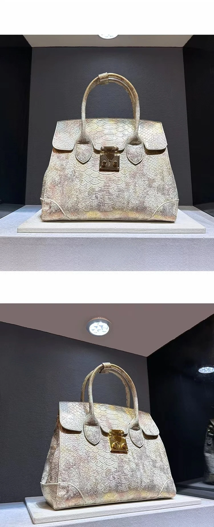 Luxury Designer Brand New High Quality Leather Snake Print Large Capacity Handbag Fashion Trend Crossbody Bag for Women Hot Sale