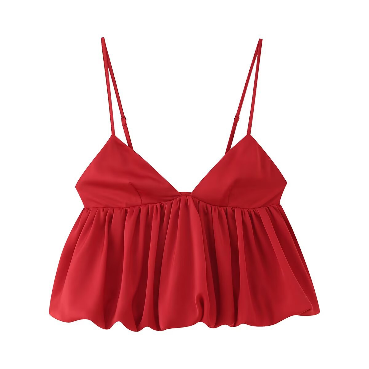Ladies Sleeveless Fuzzy Solid Cami
