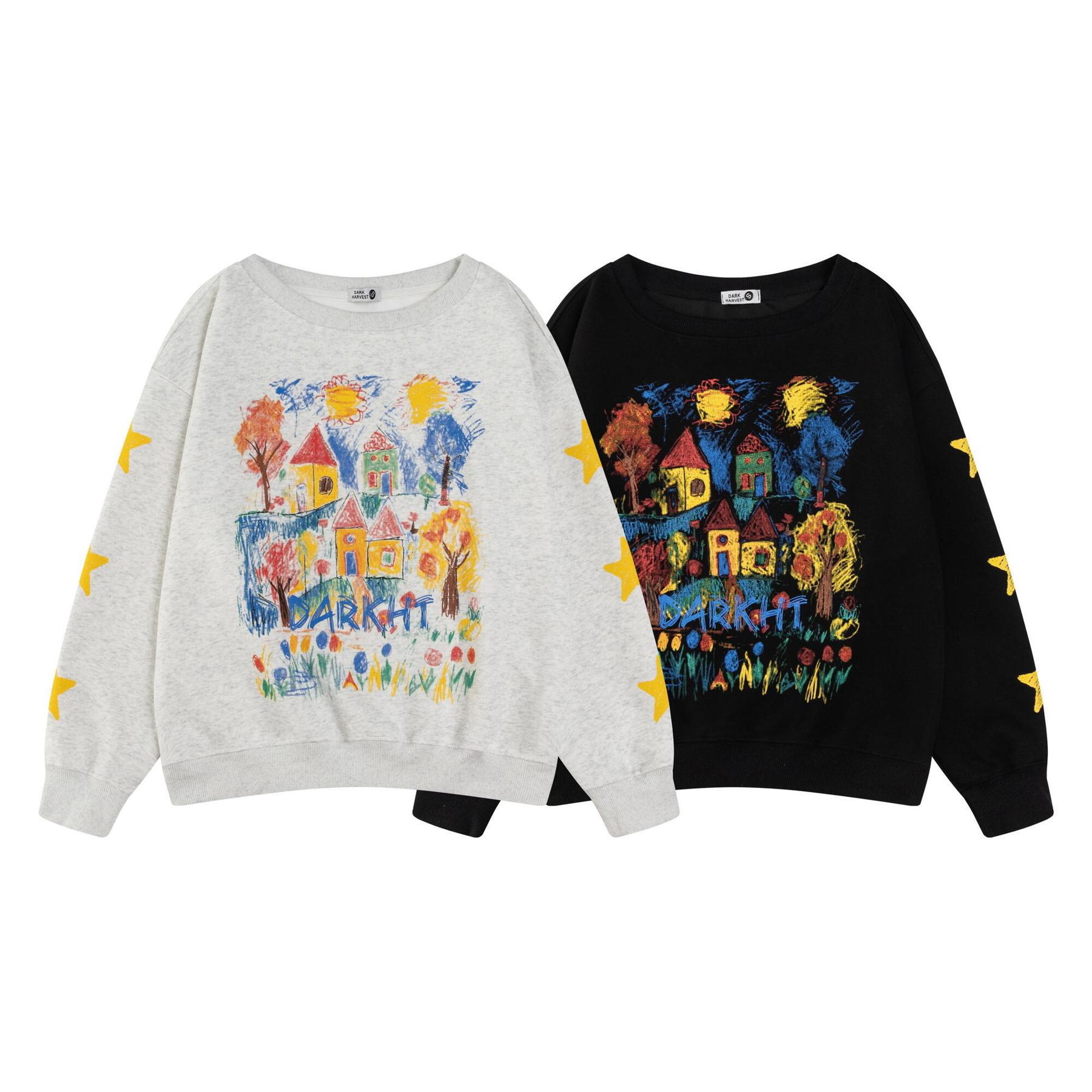 Milk Silk Vintage Print Hoodie