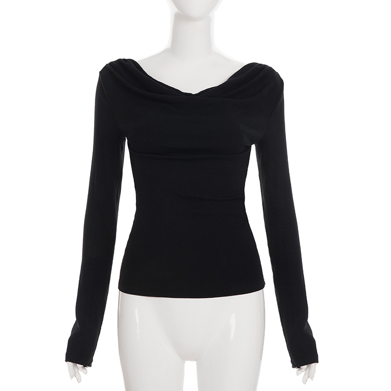 Bardot Bodycon Wrist-Length Neckband T-Shirt