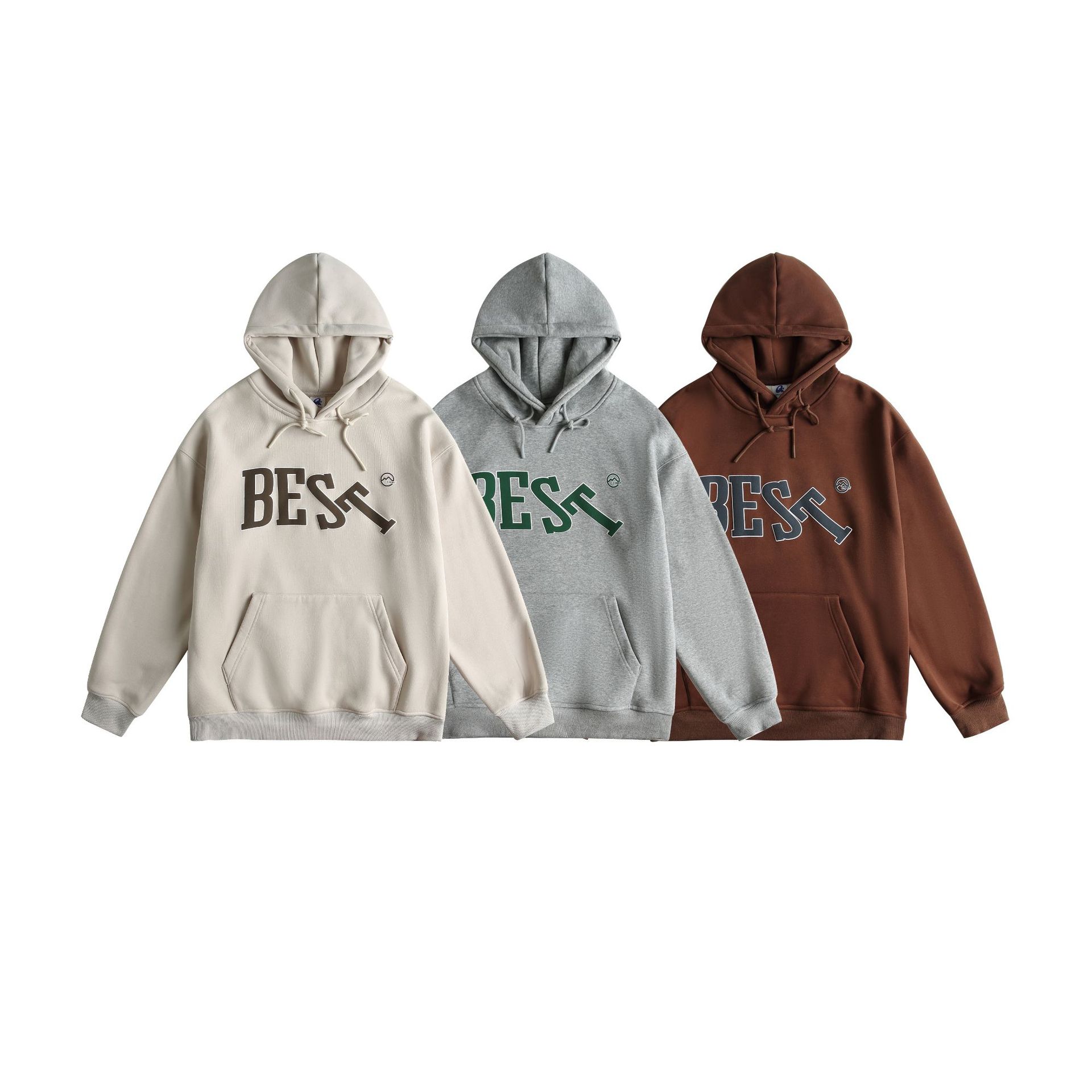Loose Fit Cotton Blend Hood Graphic Sweatshirt