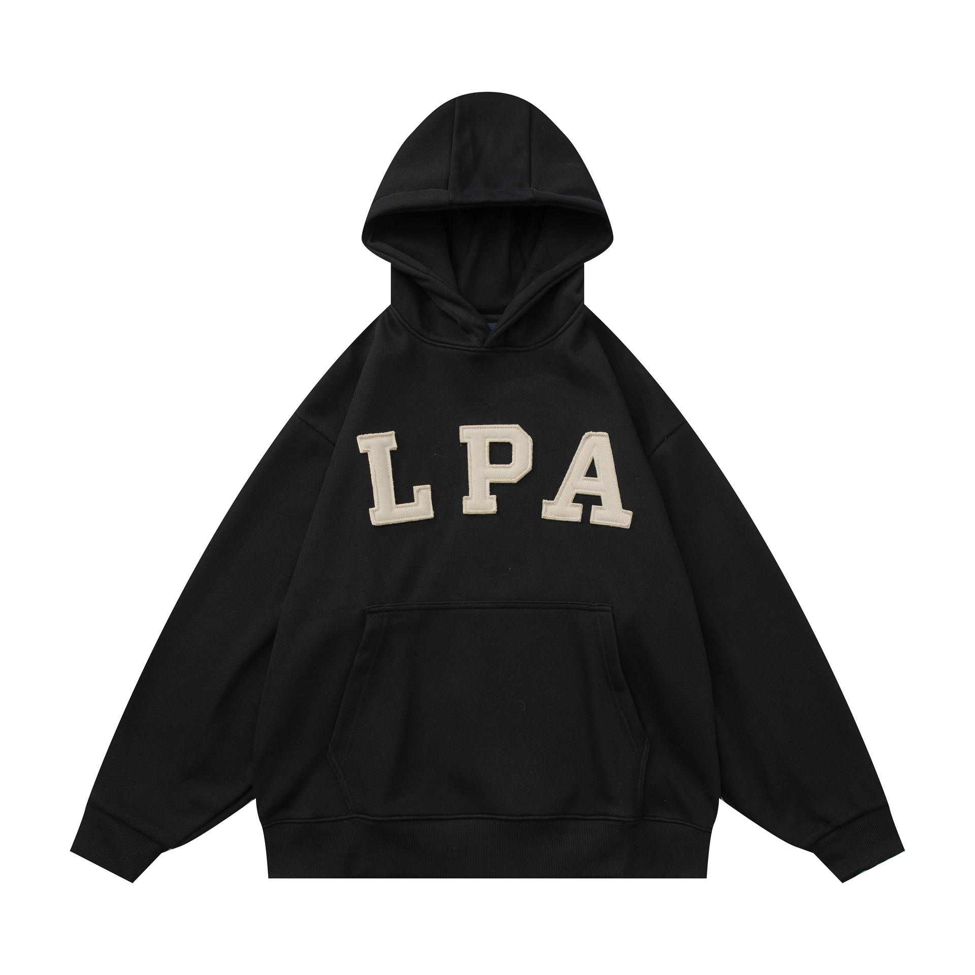Oversized Cotton Printed Long Sleeve Hoodie