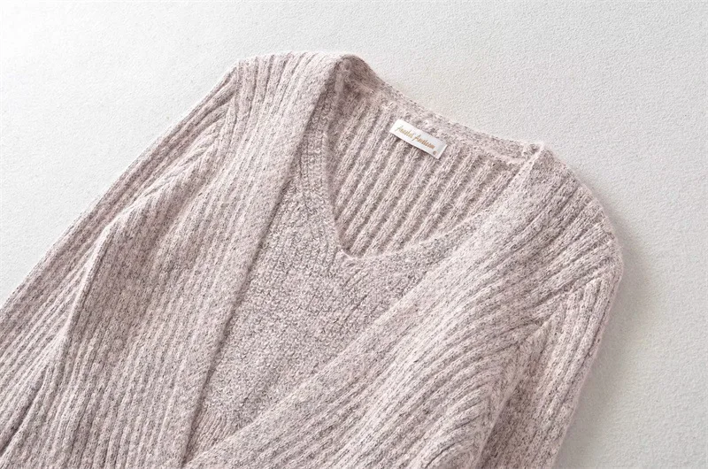 Plain Fall Polyester Fitted Layered Cardigan Vest Duo