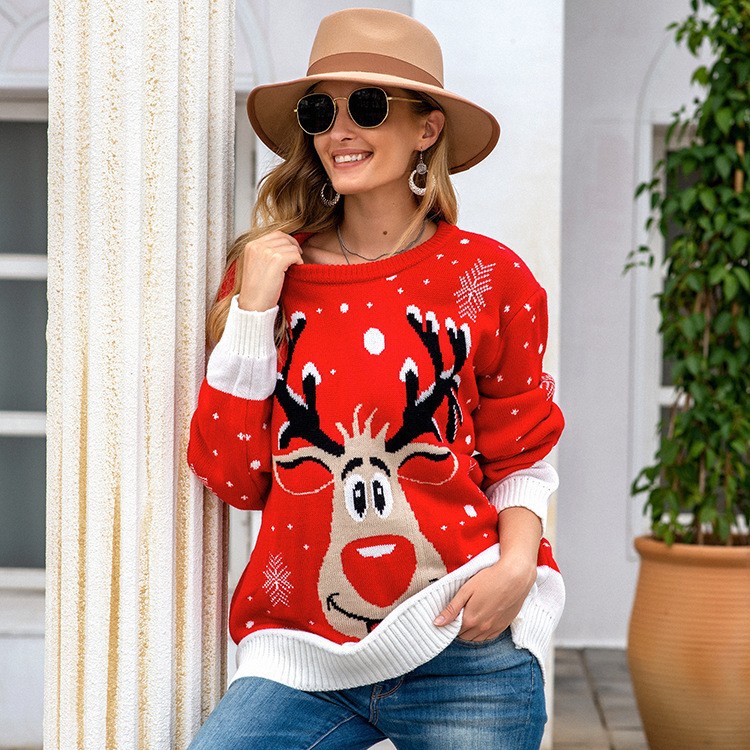 Ladies Reindeer Wool Sweater