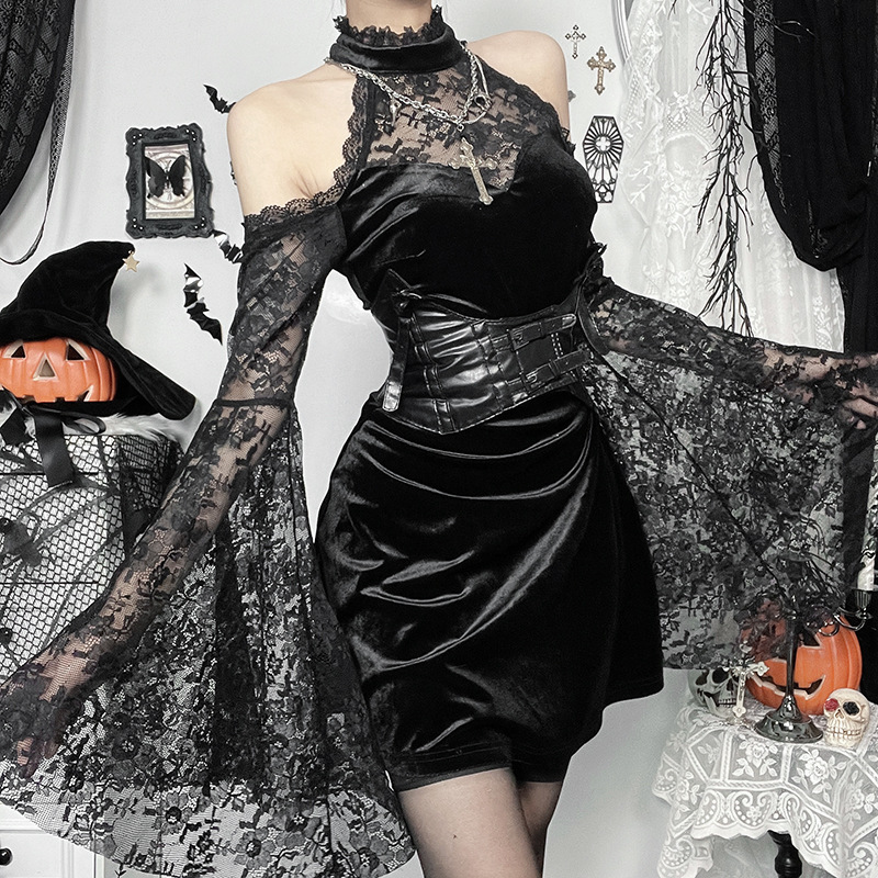 Floral Polyester Strap Neck Three-Quarter Sleeve Fitted Dress