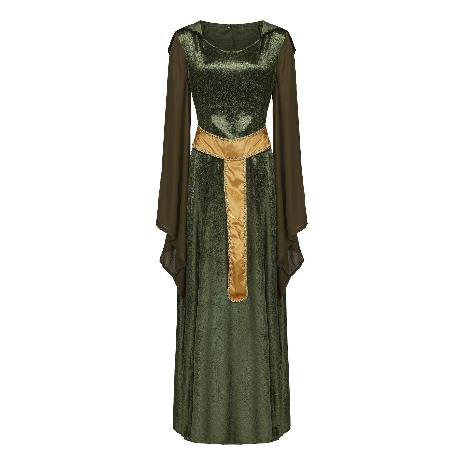 Women's Hood Maxi Retro Themed Event Dress
