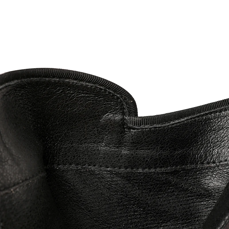 Chunky High Heels New Leather Metal Decor Ankle Boots Fashion Female Square Toe Zipper Platform Short Boots Botas