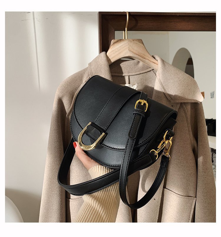 Mirco Creative Small Shoulder handbag Microfiber Synthetic Leather Saddle Bags Versatile Luxury Designer Crossbody Bag for Women
