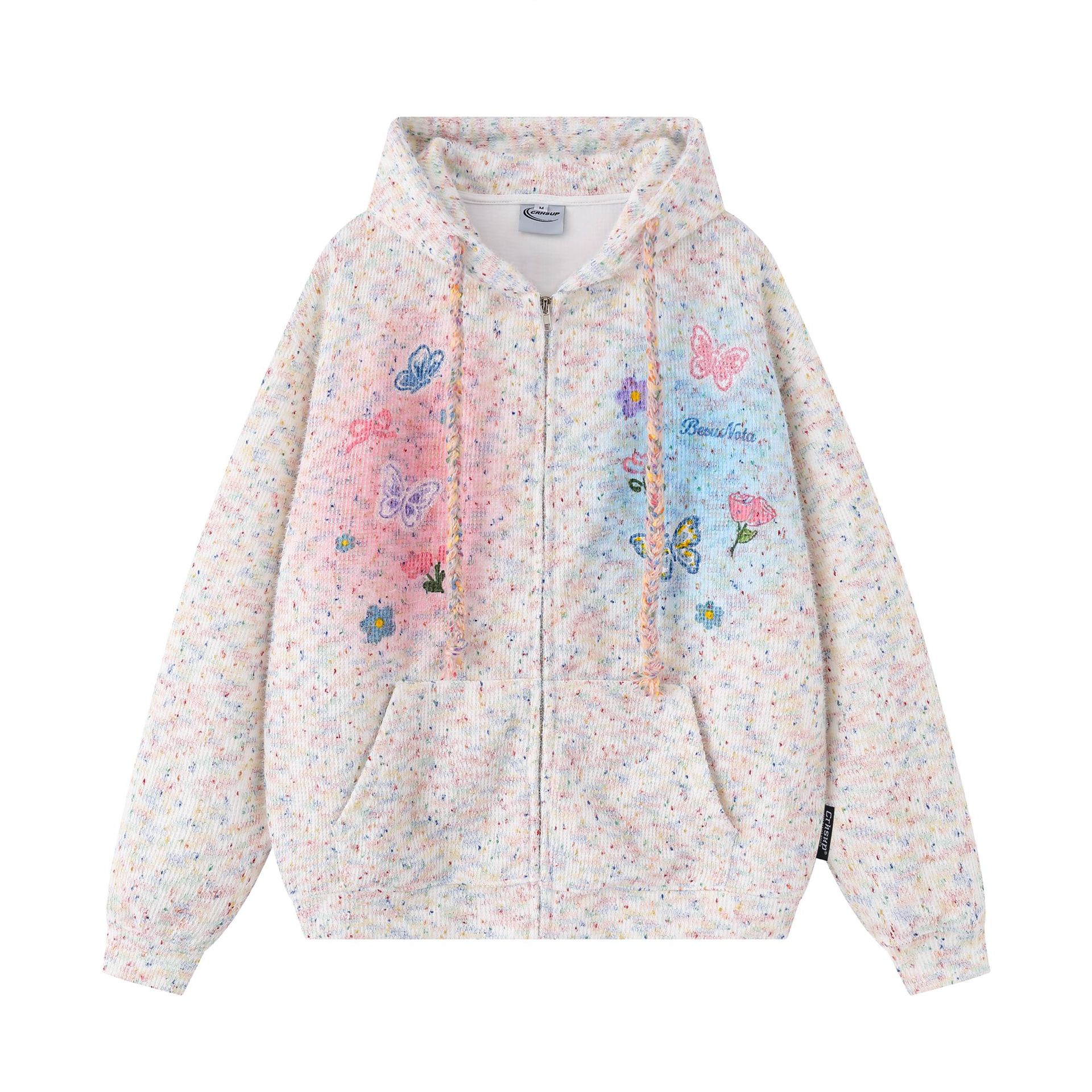 American Retro Loose Fit Long Sleeve Cardigan