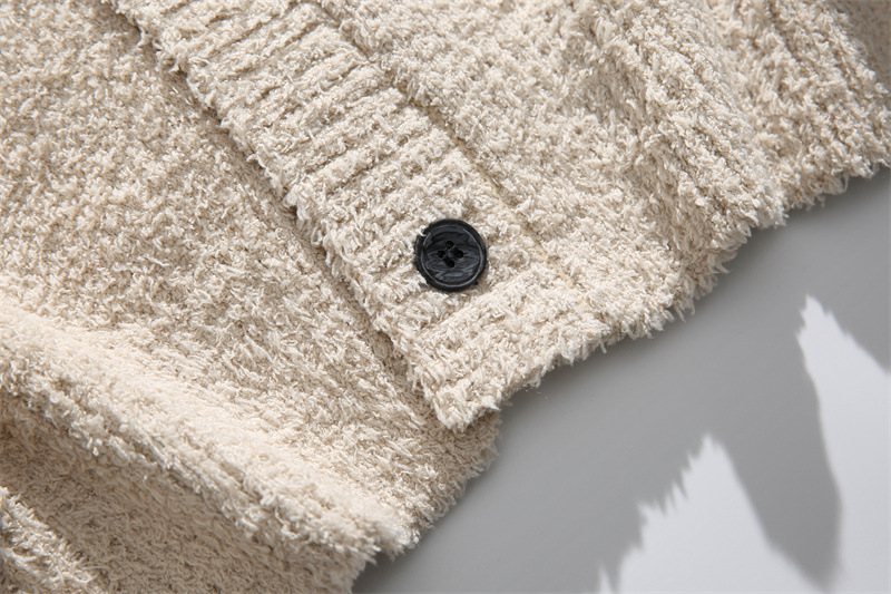 Simple Twist Polyester Long Sleeve Cardi